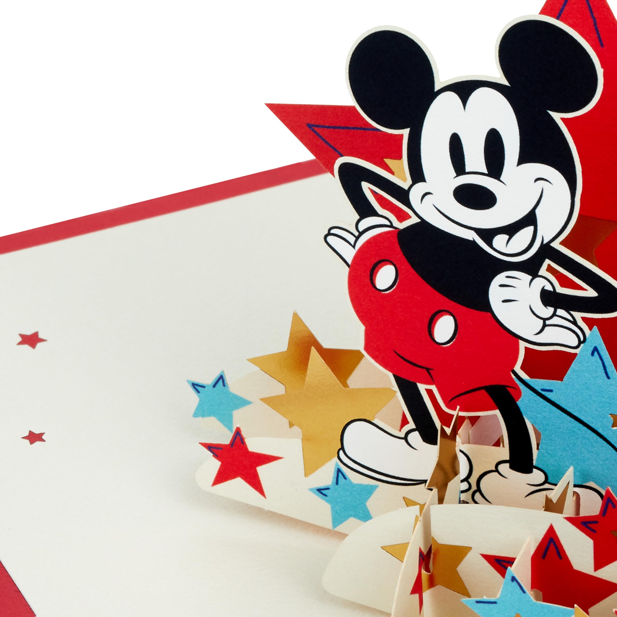 Amazon.com : Hallmark 3D Pop-Up Card, Disney Mickey Mouse