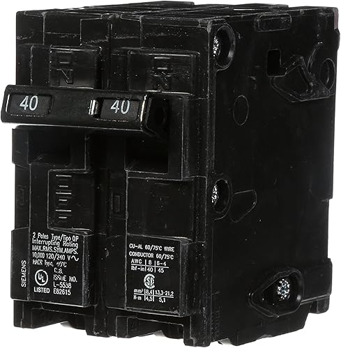 Miniatura 8 de SIEMENS Q270 - Disyuntor QP tipo doble polo de 70 amperios, negro