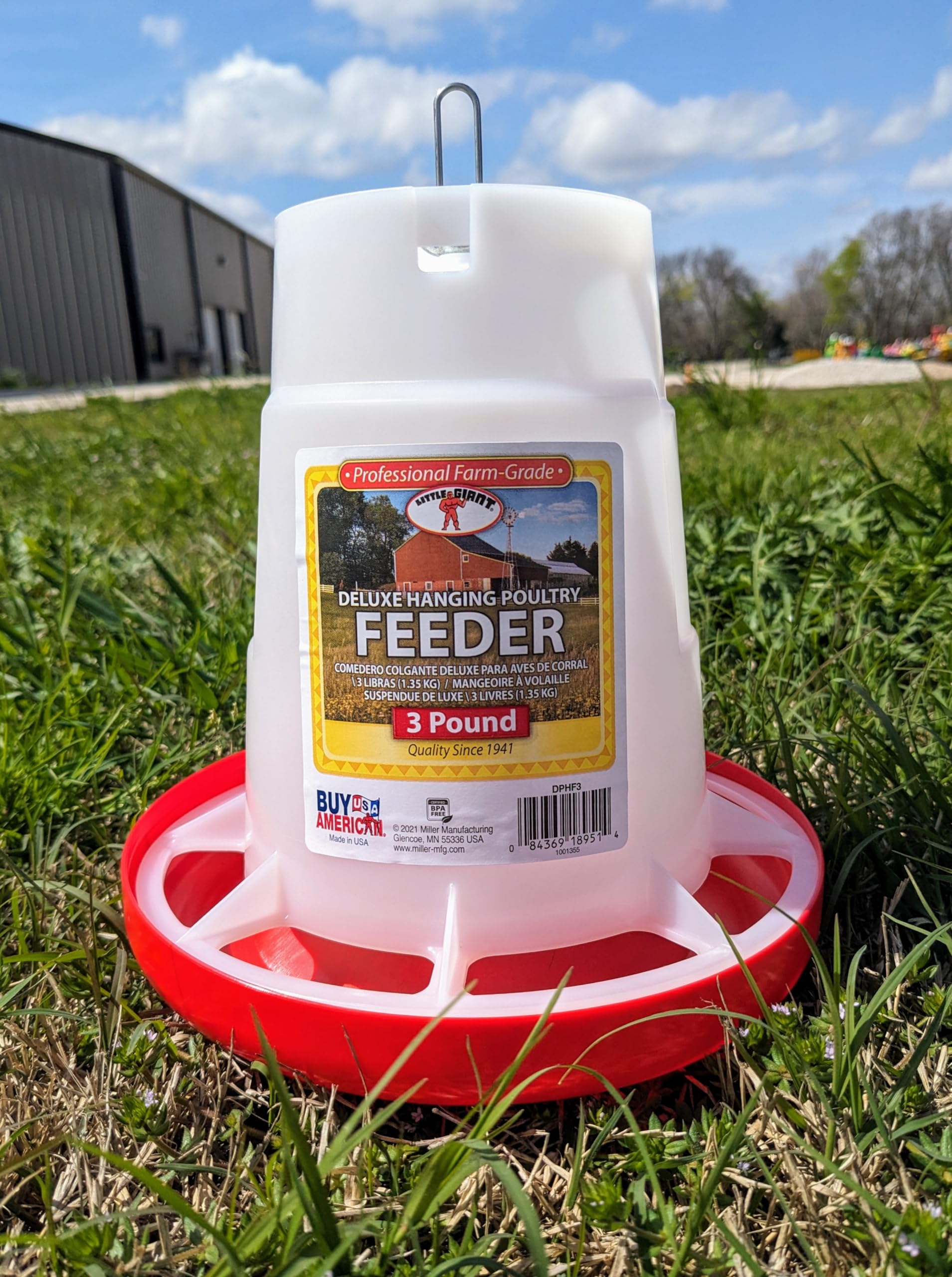 Hot Shot Feeder Hanging Poultry 3LBS DPHF3/PHF3
