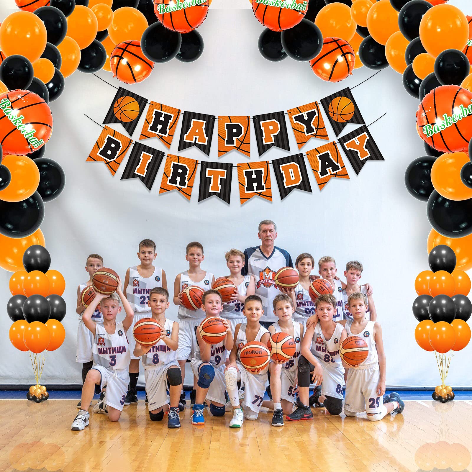 Buy BLOOMWIN Basketball Party Decoartions, Basketball Balloons Garland