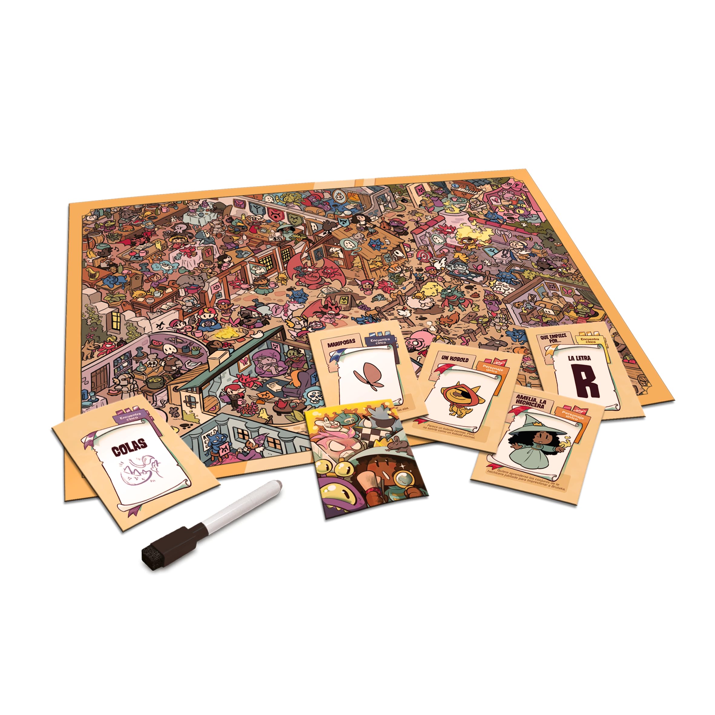 Asalto AL Castillo – Juego de Buscar Objetos para Niños y Familias | Juego de Mesa de Observación y Rapidez | 2-4 Jugadores | +8 Años | Party Game Visual