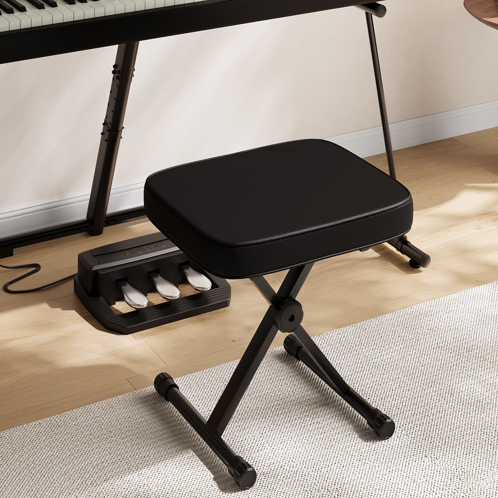 Amazon.com: DUMOS Piano Bench, Guitar Stool, Collapsible Stool