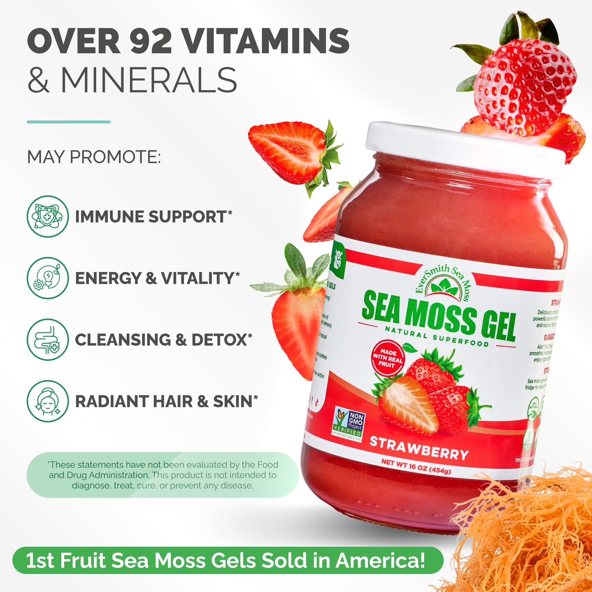 EverSmith Organics - Wildcrafted Irish Sea Moss Gel | Made in USA