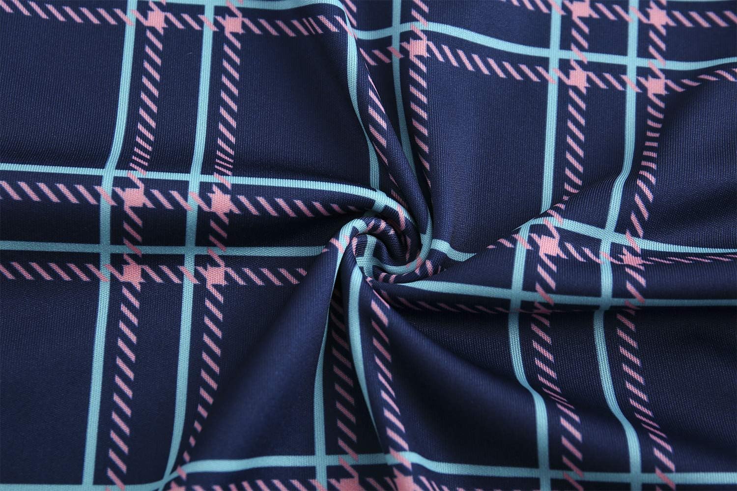 Women's Elegant Vintage Dresses Knee Length Casual Floral Print Work Party Peter Pan Collar A-Line Dress with Pockets 978 - Image 5