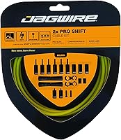 Vista 4 de Jagwire - Kit de cambio universal 2X Pro para carretera, MTN y grava Compatible con engranajes SRAM y Shimano, cables de acero inoxidable