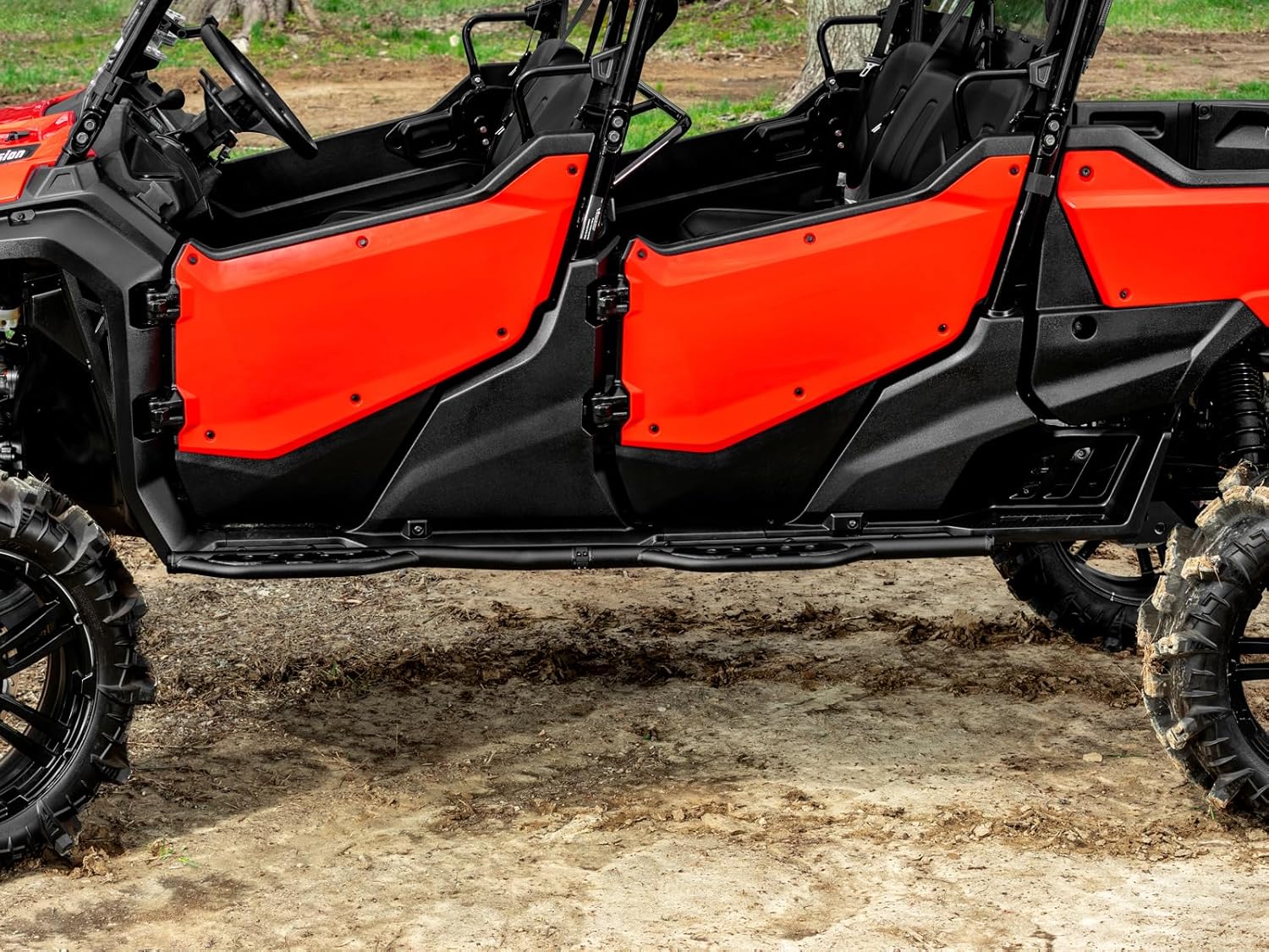 SuperATV Nerf Bars Compatible with 2023+ Honda Pioneer 1000-6 | Made with 1.75” Diameter Steel Tubing | Added Layer of Protection | Powder-Coat Finish