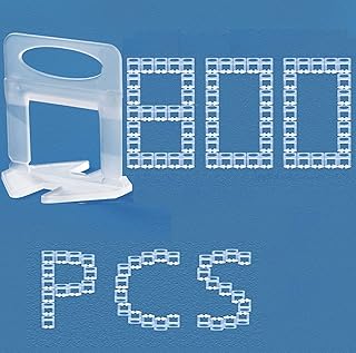 Tile Leveling System Clips (1/8 Inch Tile Spacers)- 800-Piece DIY Tiles Leveler Spacers - Tile Leveling System for Professional Ceramic Tile and Stone Installation