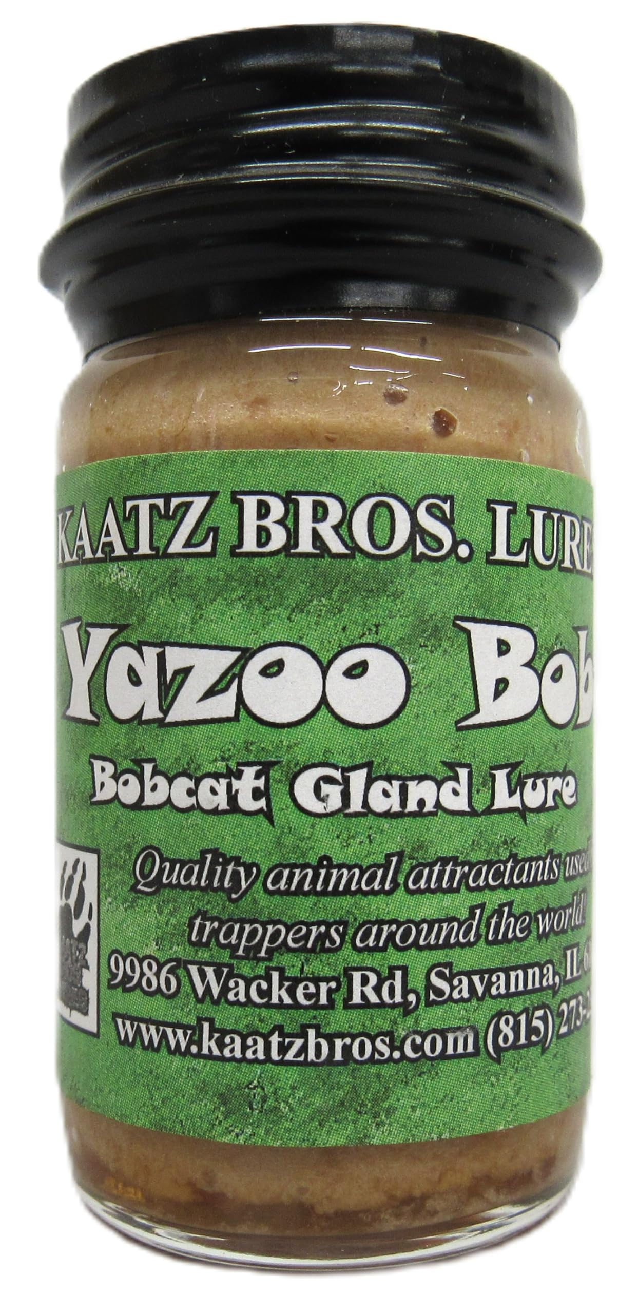Yaz oo Bob - Bobcat Gland Base - Kaatz Bros Lures Trapping Supplies 1 Ounce Jar