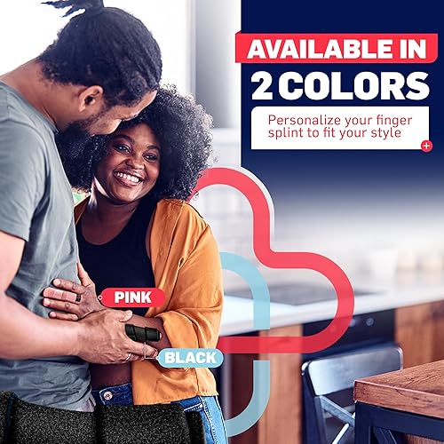 Miniatura 6 de Doctor Developed - Férula y manual para dedos  Dedo de gatillo, artritis, RSI  Se adapta a anillo, índice, meñique y medio  2 tamaños (rosa, SM)