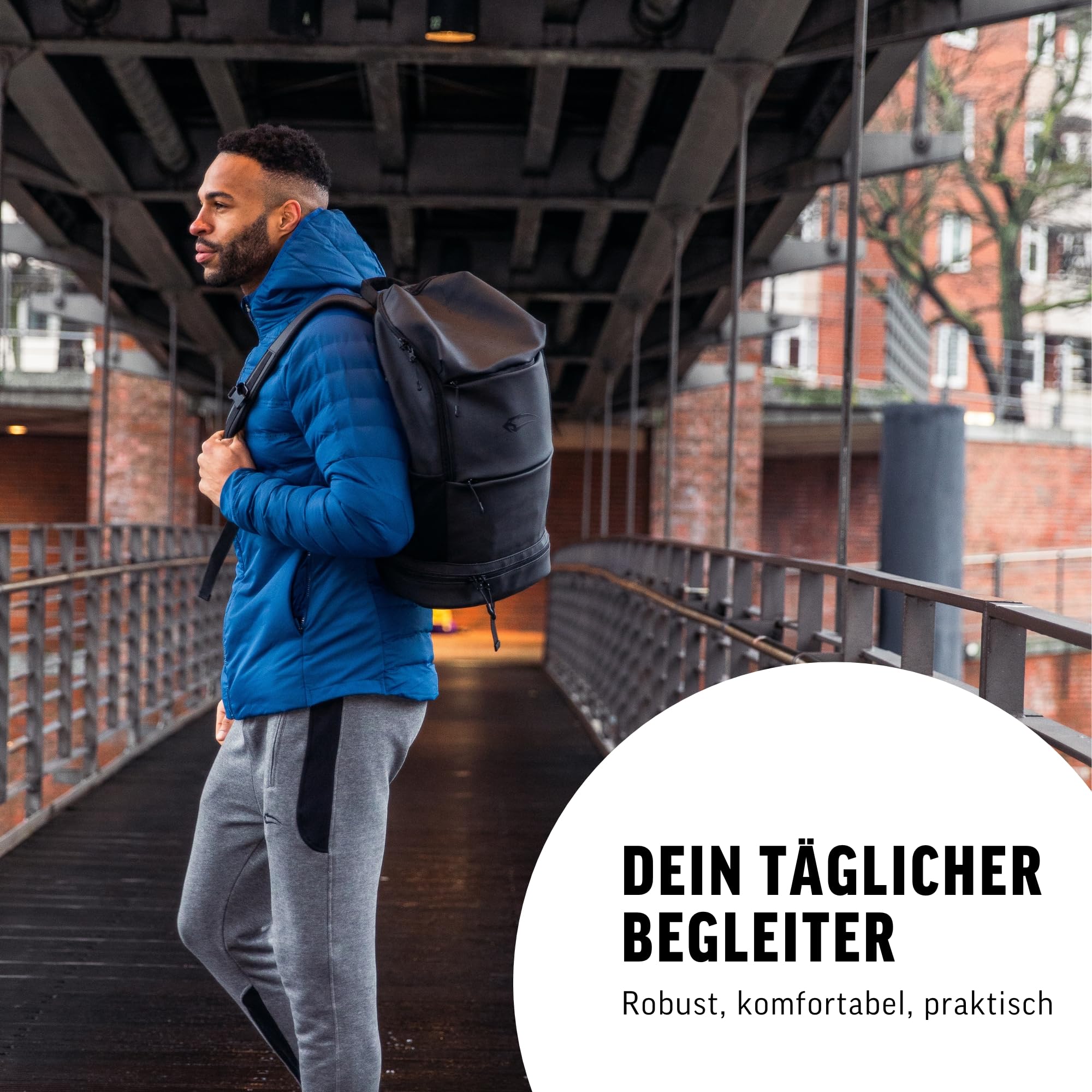 SMILODOX Rucksack Leslie, Unisex Reiserucksack, Fußball & Fitness Tasche, Sporttasche für Fitness, Gym & Alltag, Handgepäck Rucksack Wasserabweisend, 24L Wanderrucksack Damen & Herren