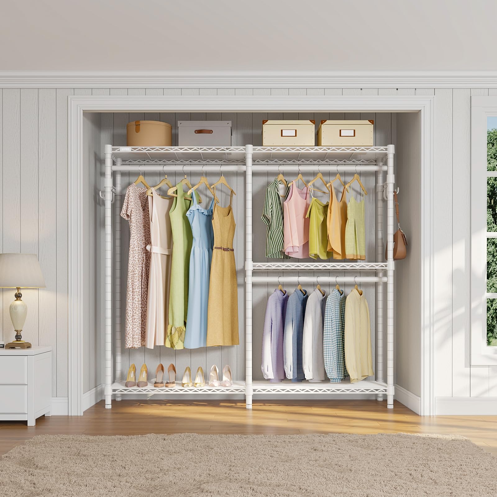 Amazon.com: VIPEK V4 Garment Rack for Hanging Clothes, Portable