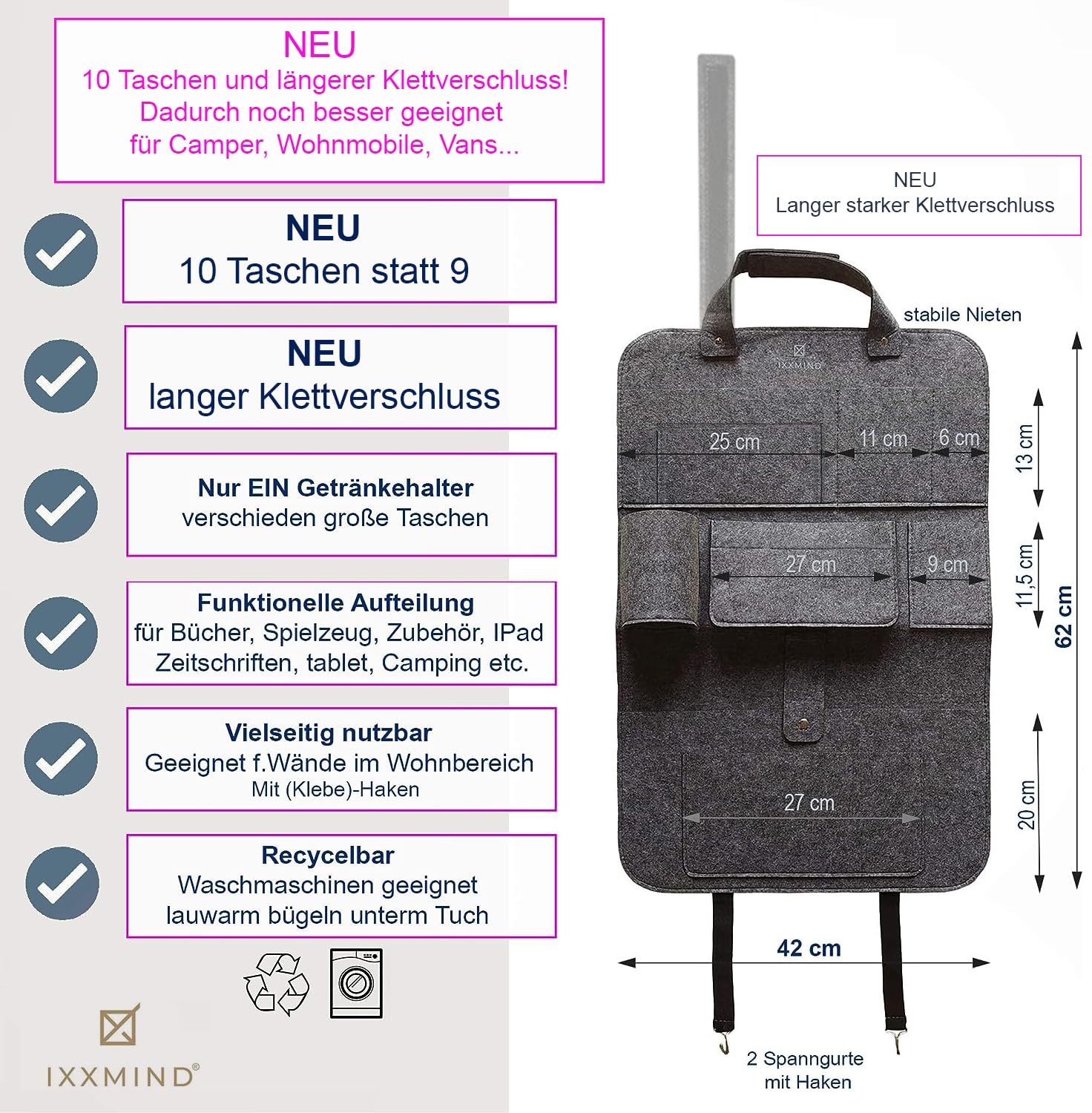 Auto organizer, autositz organizer, rücksitz organizer, Autoorganizer für Kinder Reise, Rückenlehnenschutz, Rücksitz taschen Auto kinder, autositz organizer, auto zubehör aufbewahrung