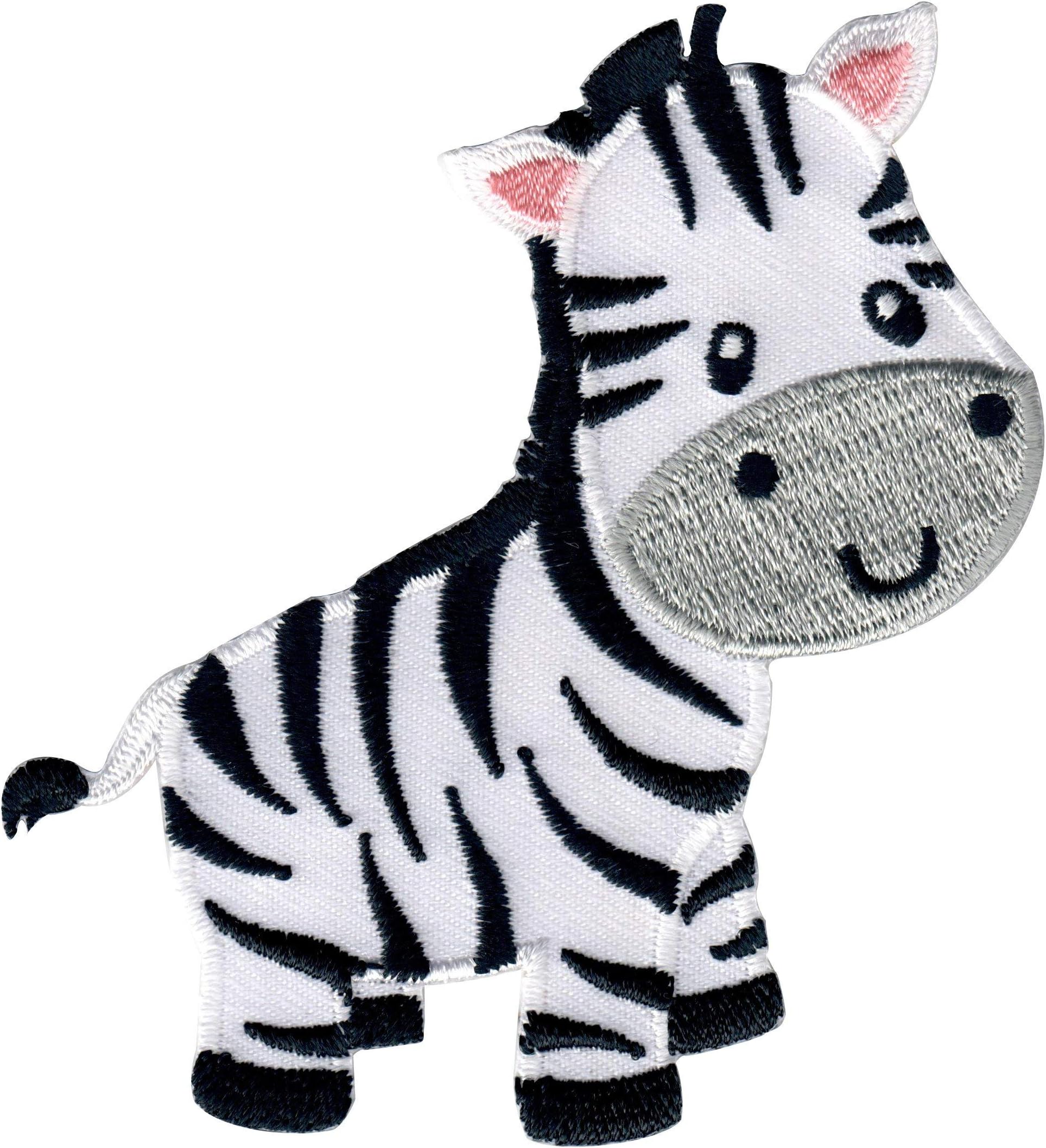 PatchMommy Iron On Patch, Zebra - Appliques For Kids Children