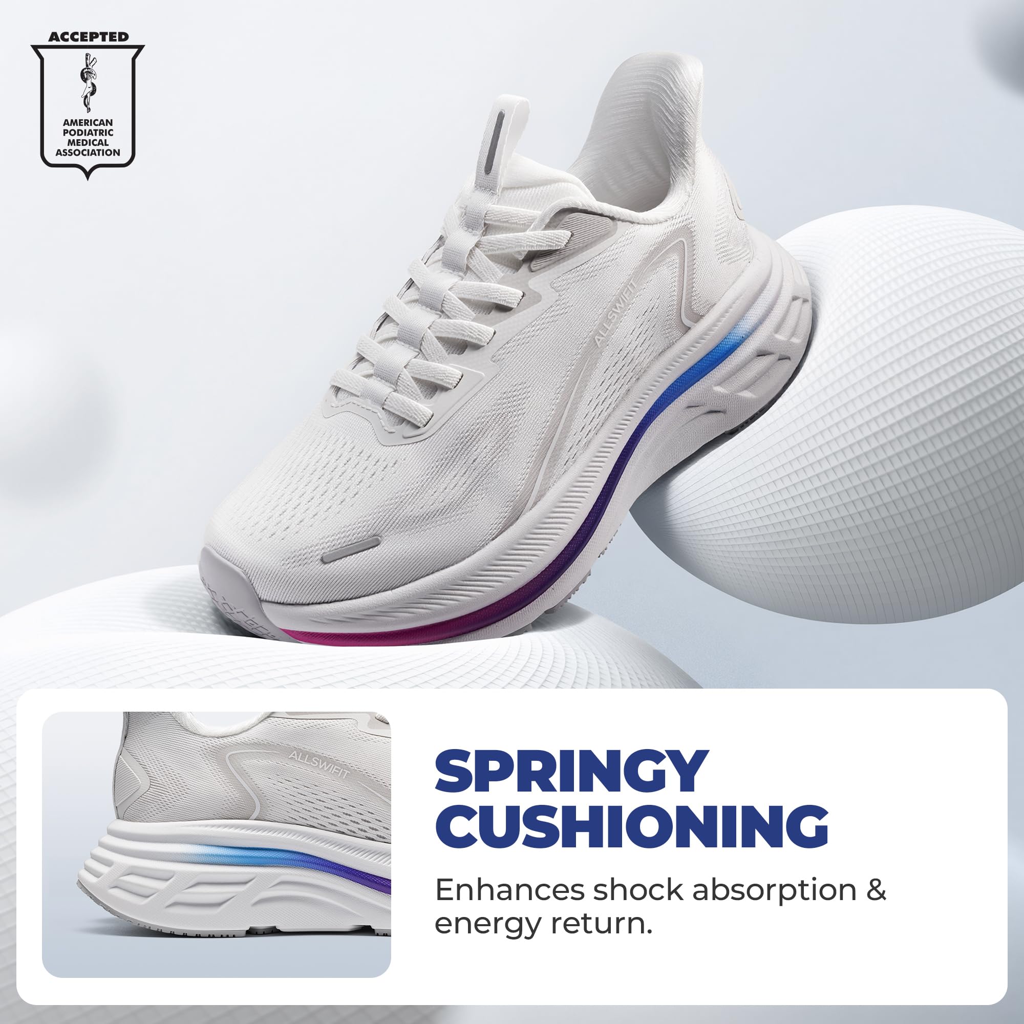 ALLSWIFIT Damen-Straßenlauf-Tennisschuhe, Bequeme Wanderschuhe, sportliche Workout-Gymnastik-Cross-Trainer-Sneaker