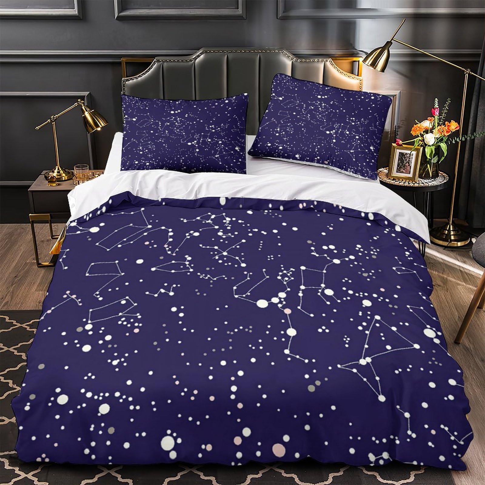 Linge de lit artistique imprimé en 3D haute définition pour décoration raffinée