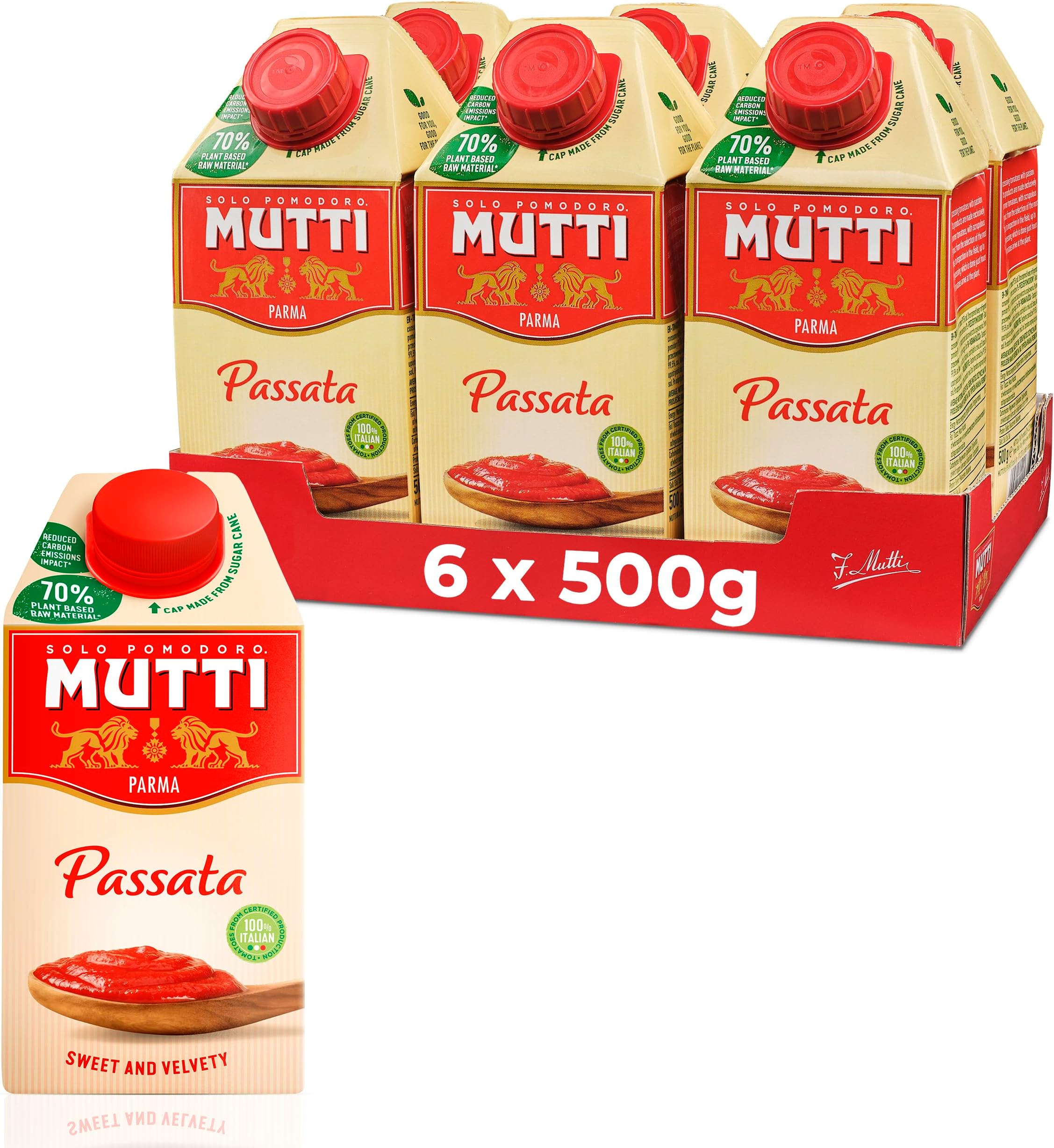 Passata, Sieved Tomatoes, 500g, (Pack of 6)
