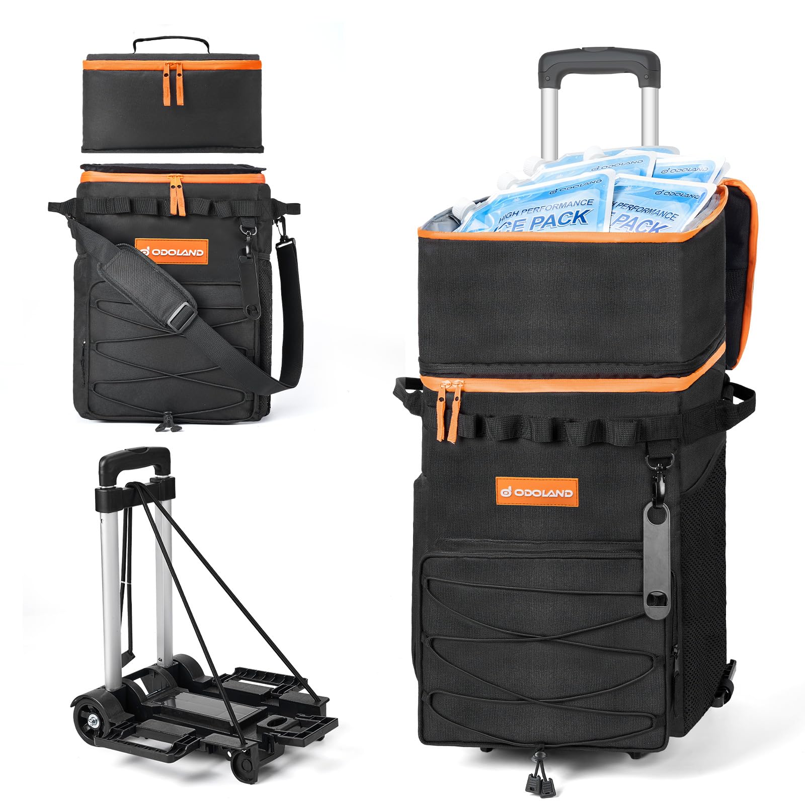 Odoland 48/72 Can Rolling Cooler Bag
