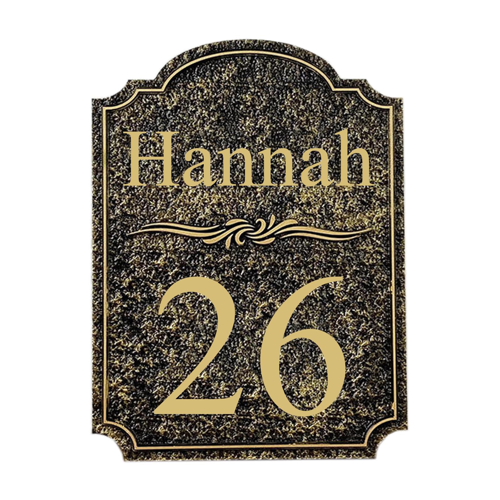 Numéro De Maison Personnalisé, Panneau D'adresse En Acrylique, Plaque D'adresse Vintage, Signes Pour L'extérieur De La Maison, L'hôtel, Le Bureau, Le Jardin, En Métal Ou En Acrylique