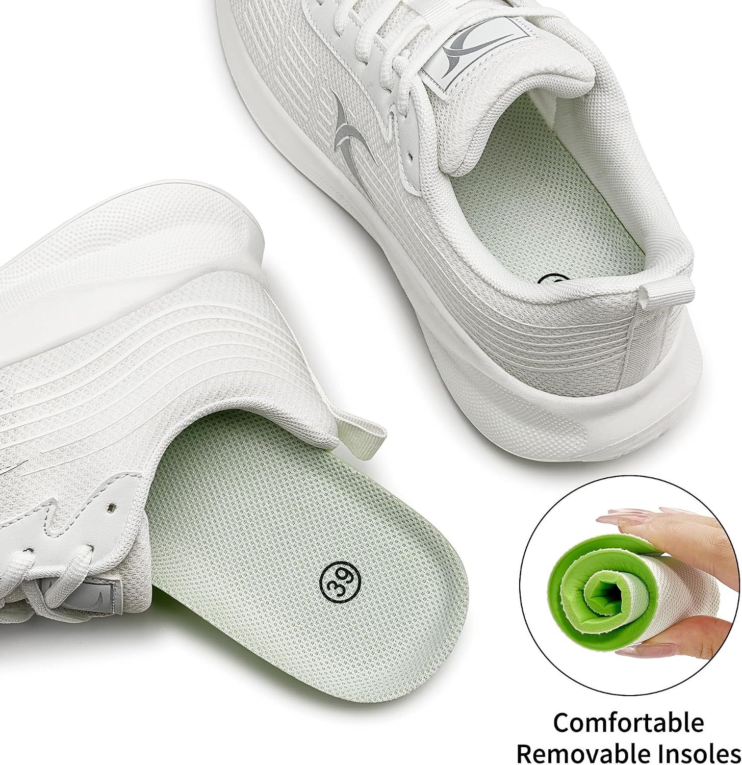 Womens Casual Walking Shoes: Breathable Mesh & Memory Foam — Lightweight Non-Slip Sneakers for Gym, Travel & Daily Wear