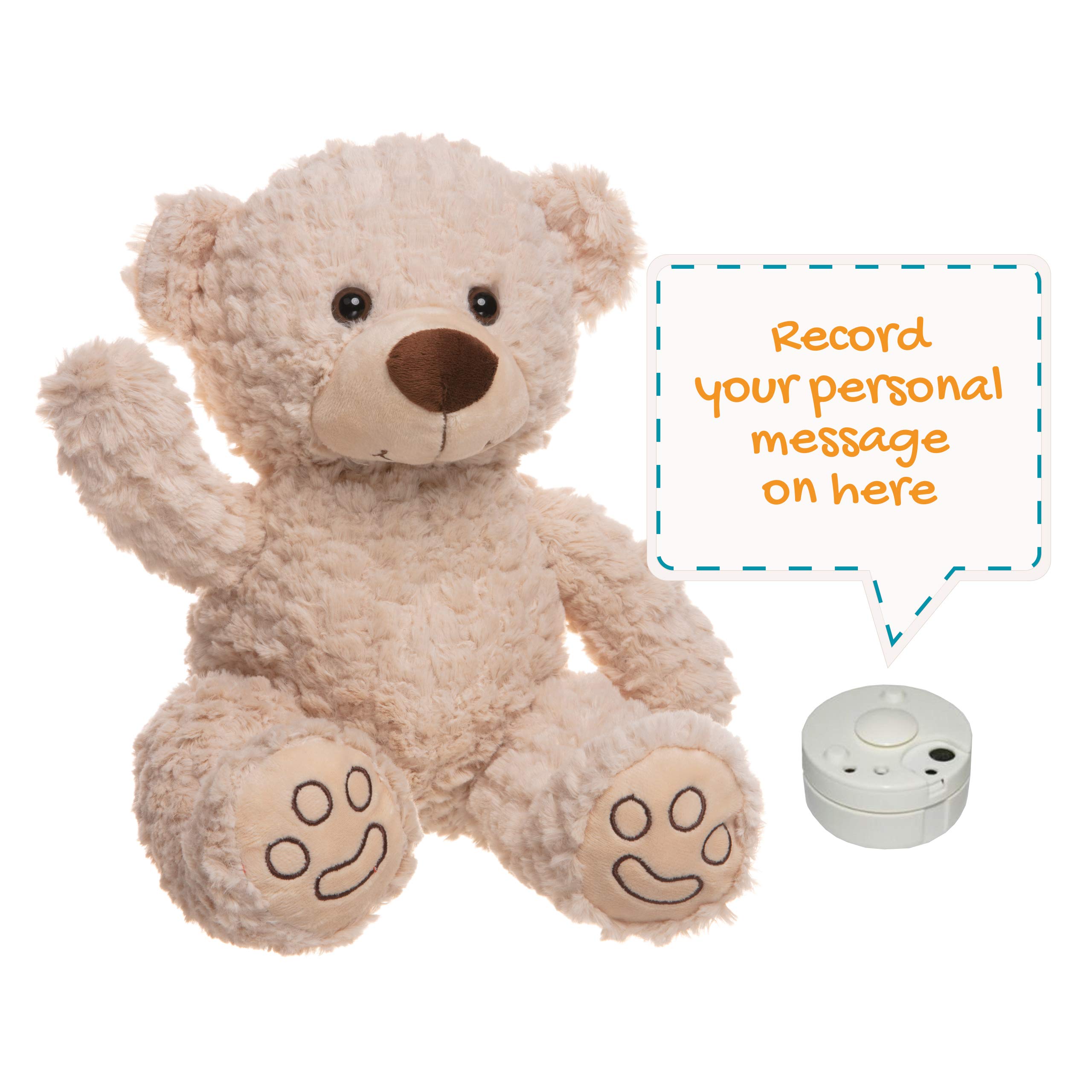 Recordable Teddy Bear Cream Teddy Bear 16 40cm Soft Toy