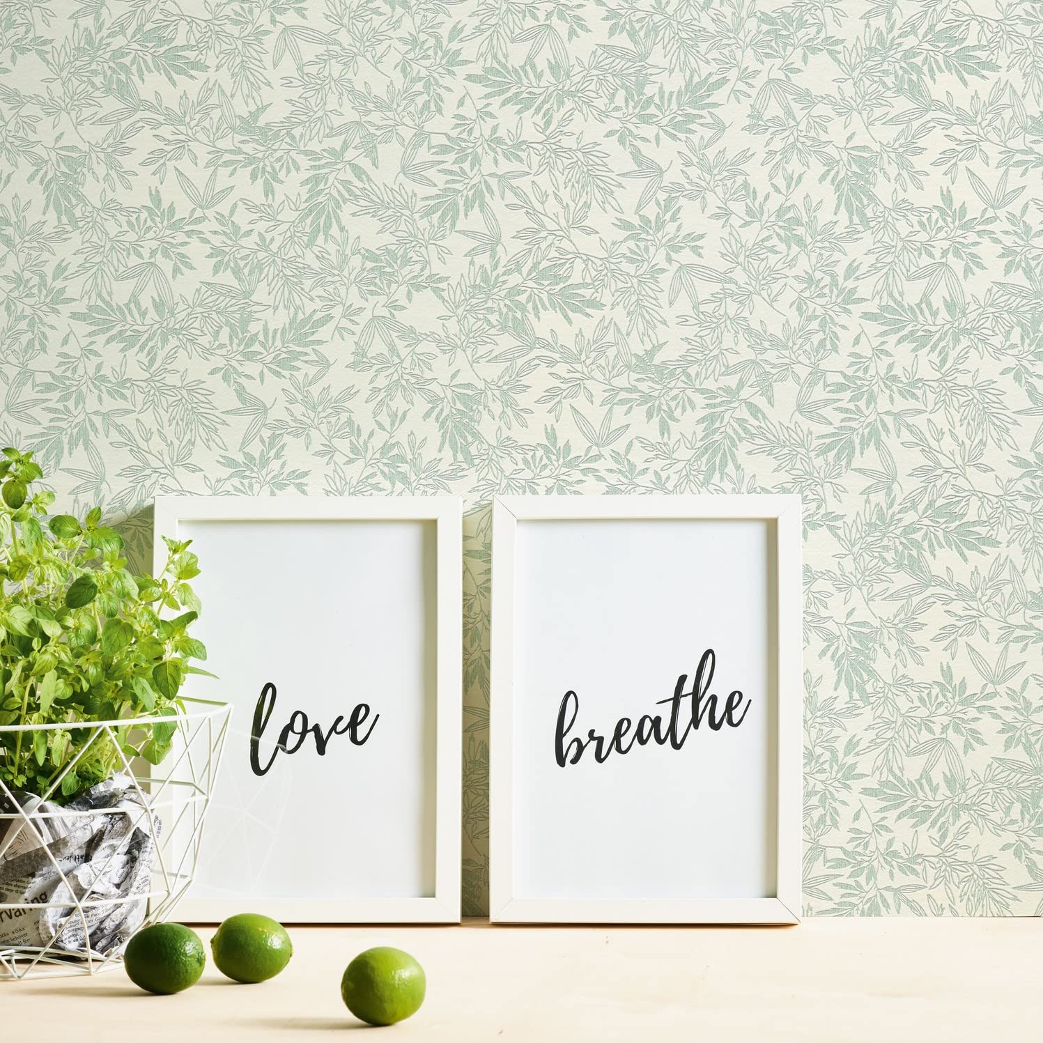 A.S. Création Attractive 2 390282 Non-Woven Wallpaper Floral Green White 10.05 m x 0.53 m Made in Germany
