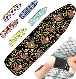 Ironing Board Cover 54x15 inches, Heavy Duty Thick Padding, Resists Staining and Scorching, Elasticized Edges - Sloth