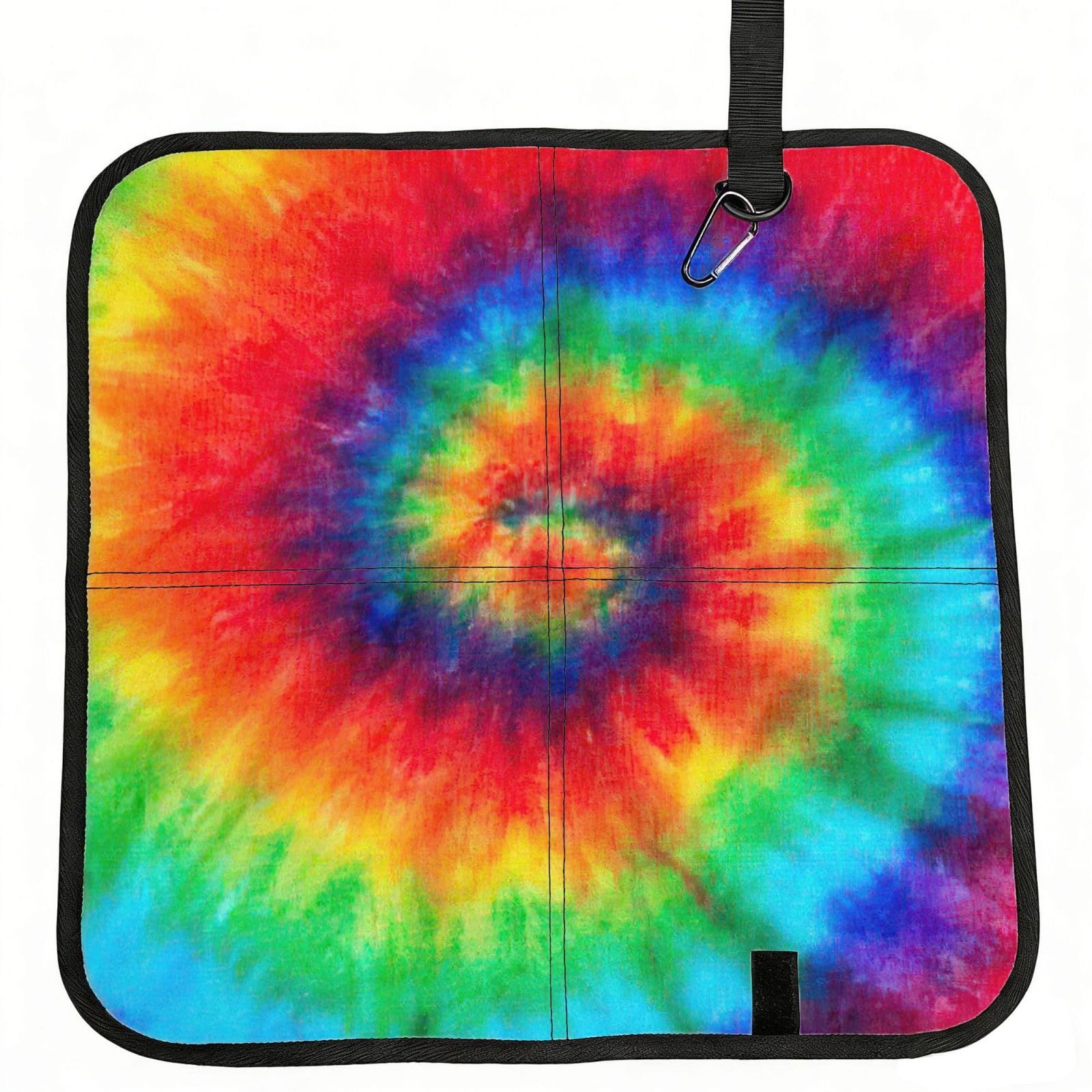 AYYQWE Tie Dye Hippies Print Foldable Seat Cushion Portable Chair Pad Office Commuting Picnic Camping Outdoor