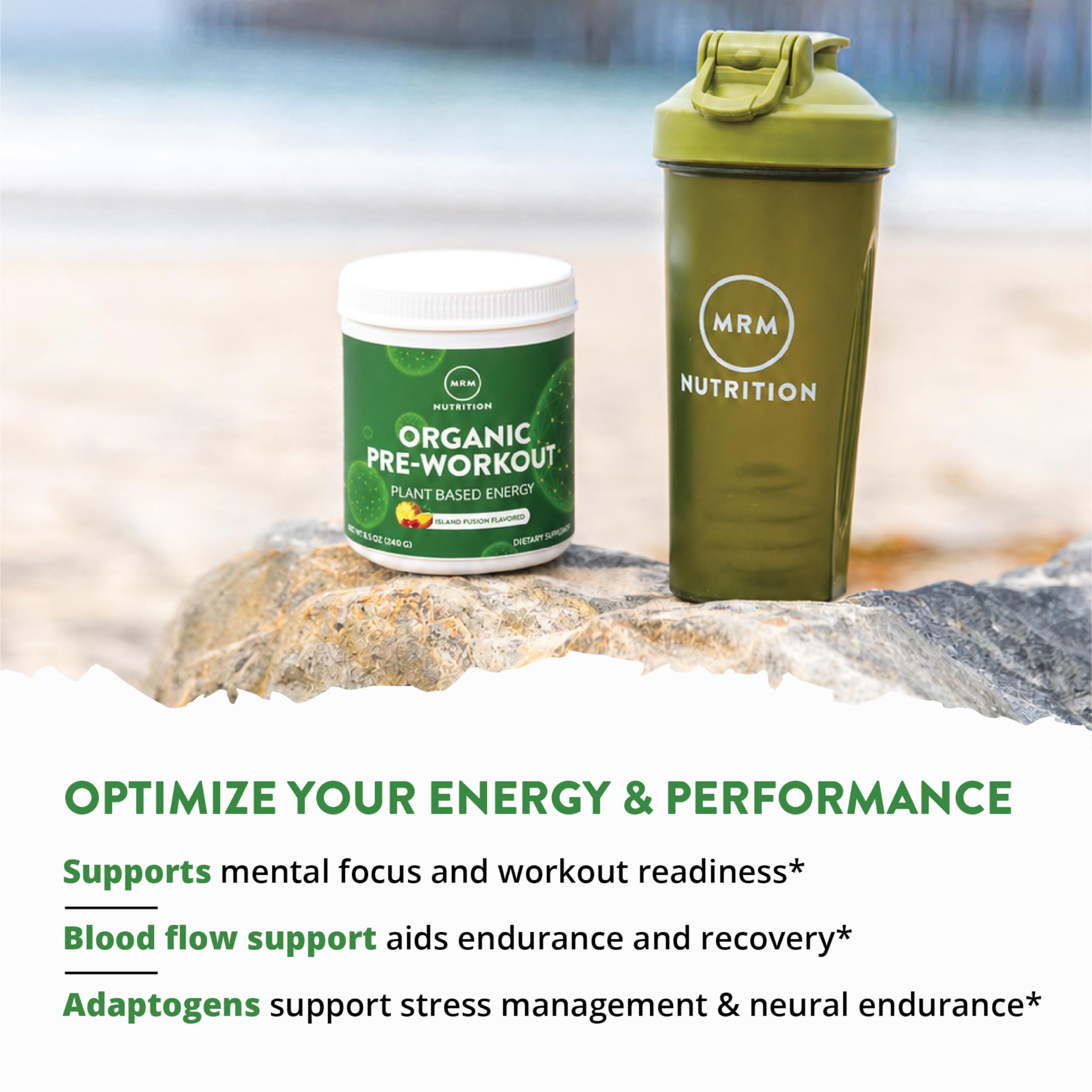 MRM Nutrition Organic Pre-Workout Powder - Island Fusion - 20 Servings — Amazon image 6