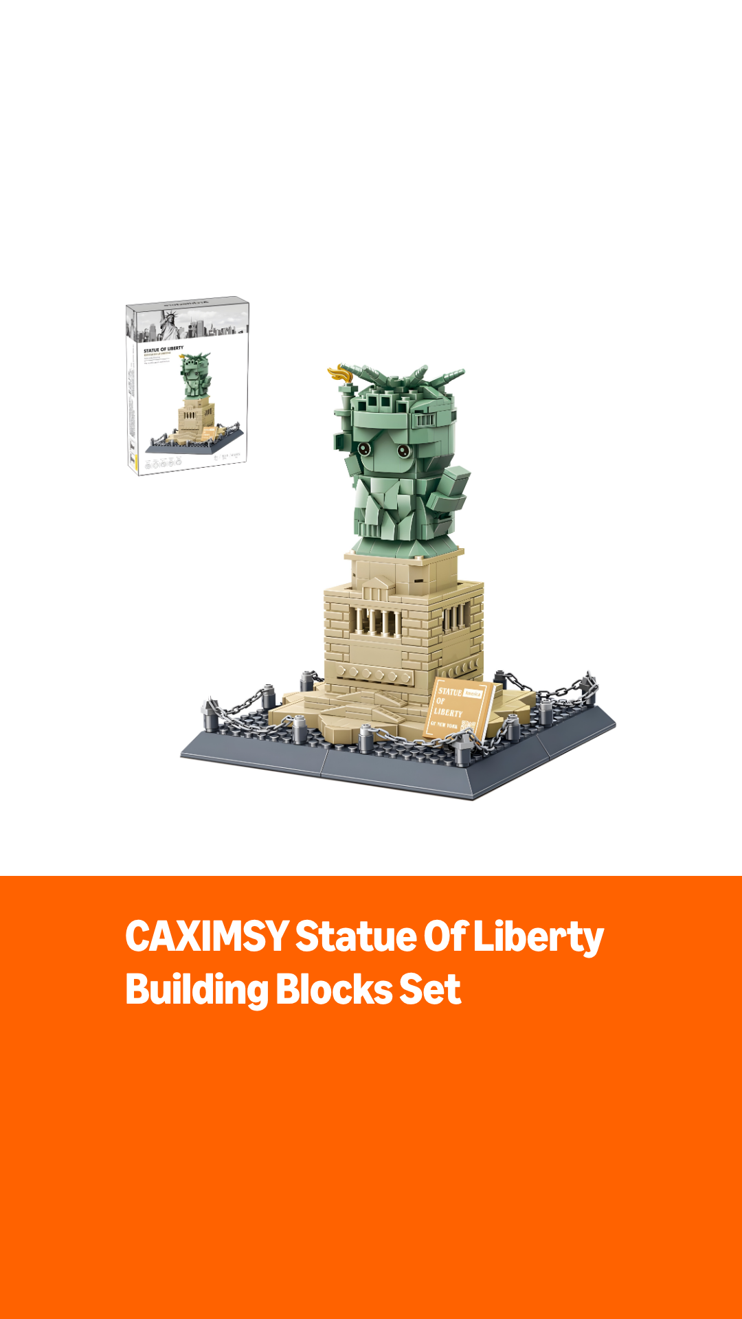 Watch CAXIMSY Statue of Liberty Building Blocks Set on Amazon Live