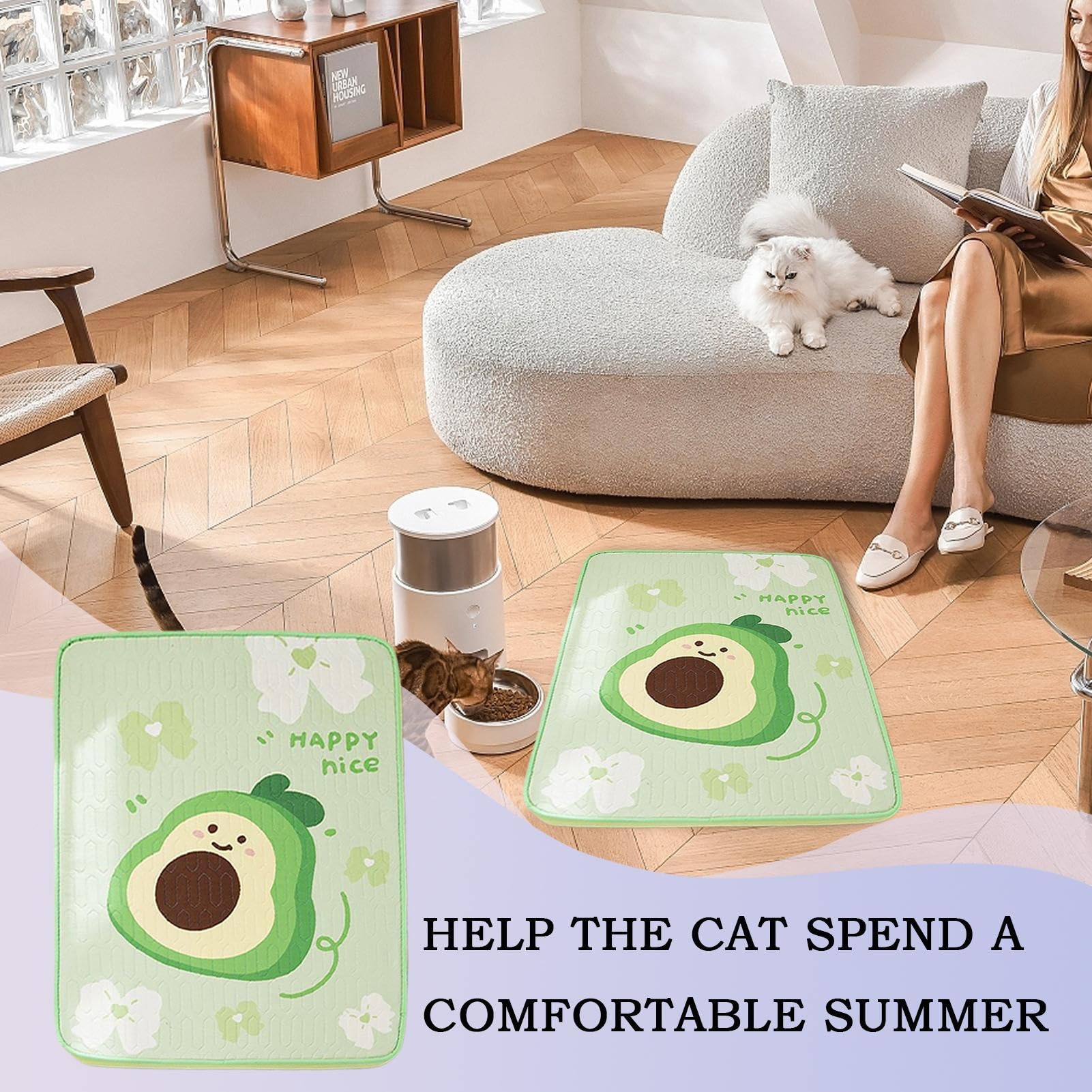 Almohadilla Refrescante Canina Antideslizante Transpirable Lavable a | Manta Refrescante Base Antideslizante De Malla Inofensiva Para Interior, Jaula, Suelo, Sofá Y Viajes