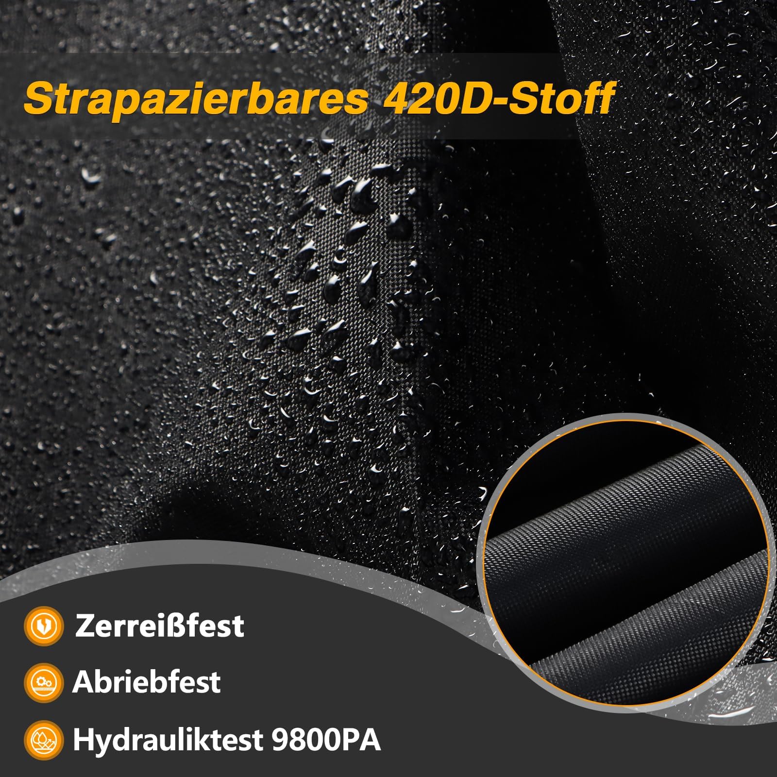 EVRBUL Funda para bicicleta para 2-3 bicicletas, 221 x 119 x 119 cm, resistente al agua, con apertura de candado, 420D, tejido fuerte, lluvia, sol, cortavientos, bicicleta de montaña, bicicleta de