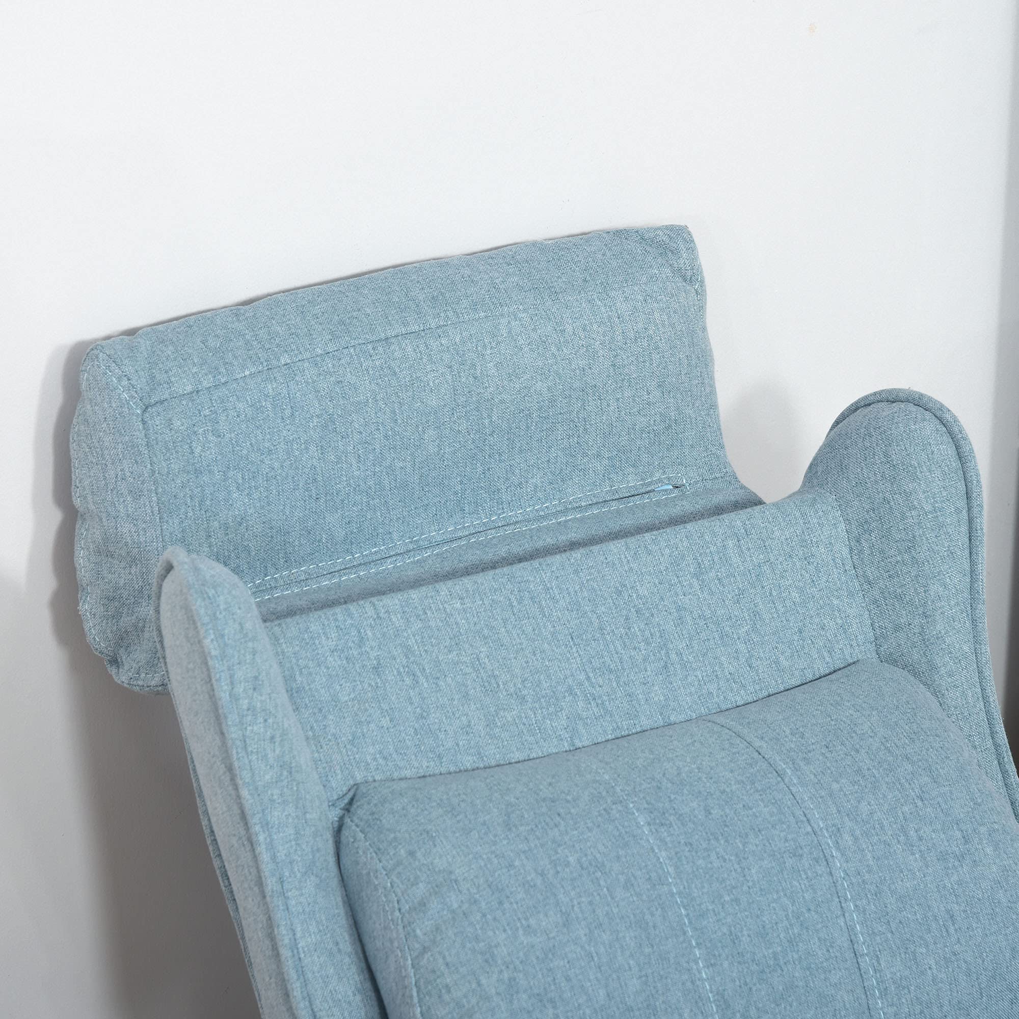 HOMCOM Kindersofa Kindersessel mit Fußstütze Armlehne verstellbare Rückenlehne Relaxsessel Kindercouch Stuhl Liegecouch Kinder Sofa für 3-5 Jahre Jungen und Mädchen Blau