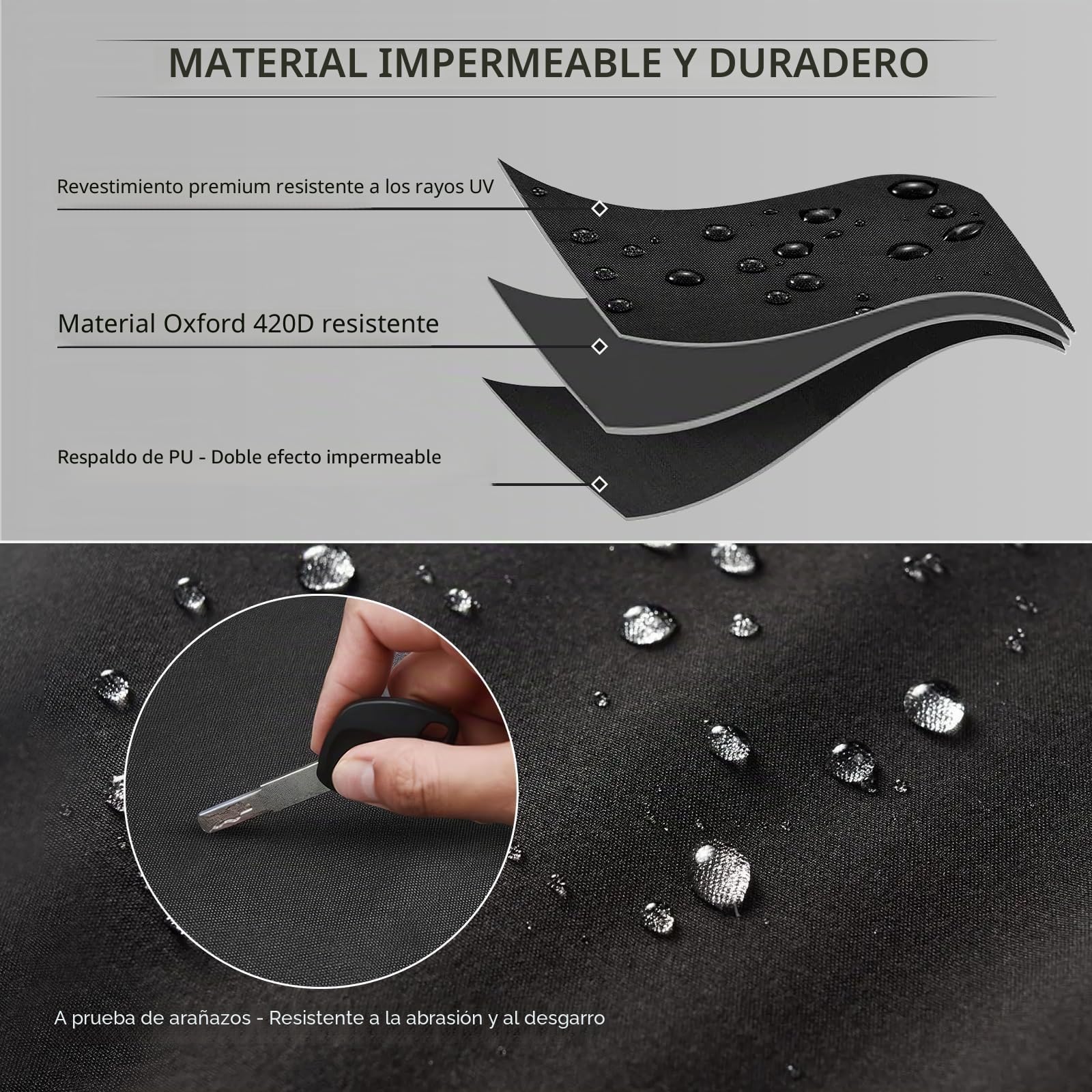 Geloo Juego de 4 Fundas Protectoras para Neumáticos, Resistentes al Agua contra el Sol la Nieve y el Polvo, 27-29 Pulgadas Negro Cubre Rueda de Repuesto