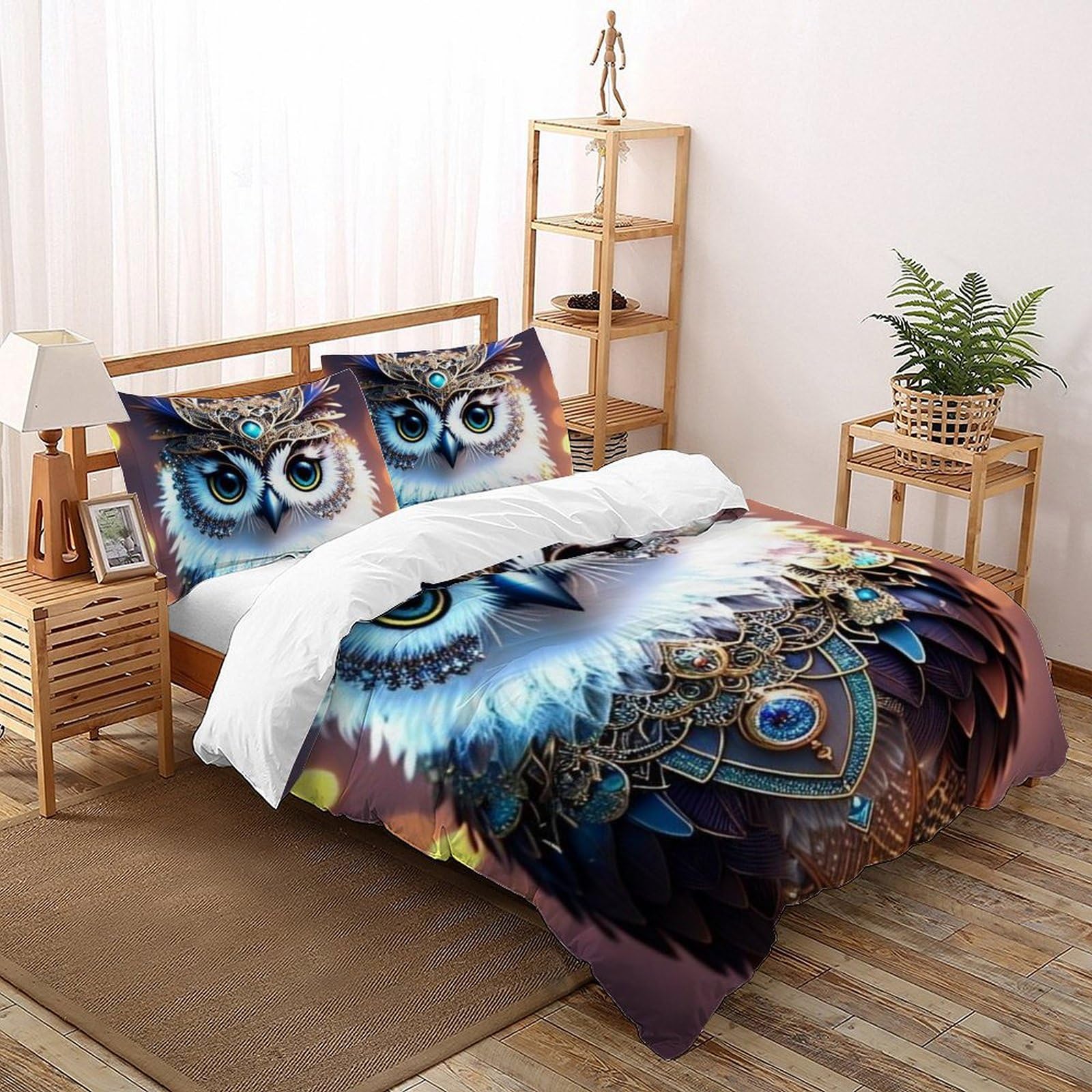 Housse de couette hibou faible sensibilité pour stopper les inconforts la nuit
