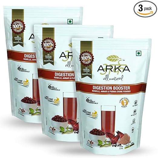 3 Pk Digestion Booster Preservative Free Health & Nutritional Instant Energy Drink Powder Mix - 230gm Each