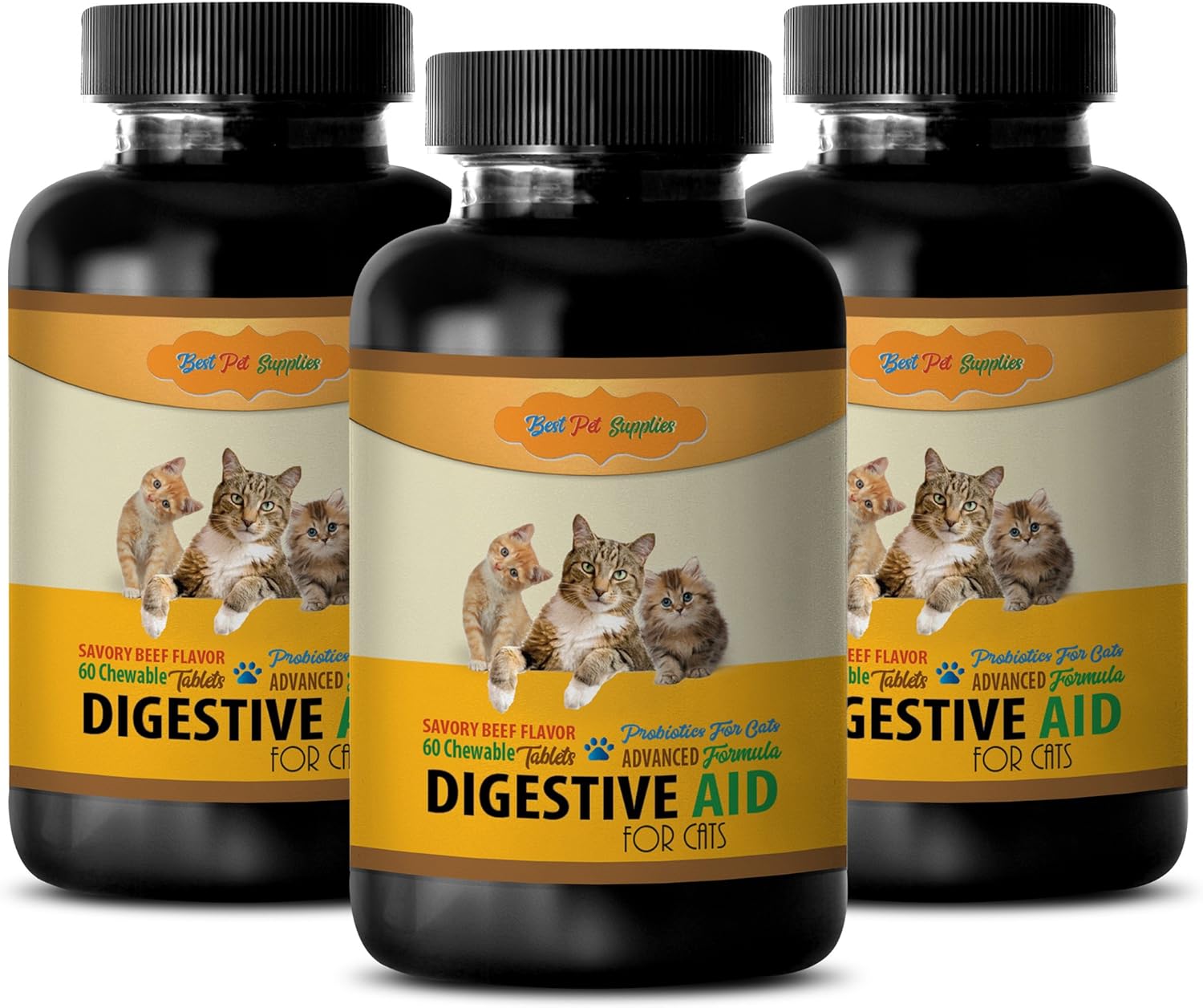 BEST PET SUPPLIES LLC Digestive Enzyme Supplements for Cats