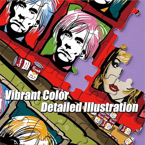 Miniatura 6 de Antelope - Rompecabezas de 1000 piezas para adultos, rompecabezas de Andy Warhol de 1000 piezas, alta resolución, acabado mate, borde liso, sin