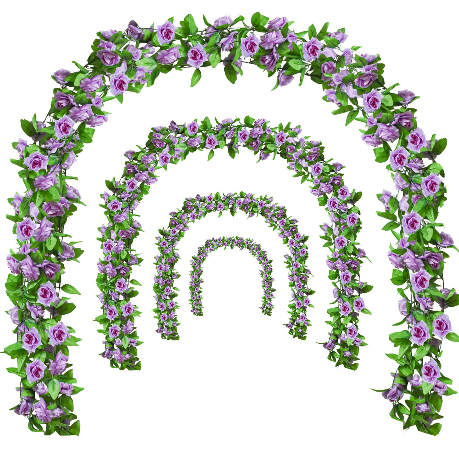 Bacucine 60 Stück künstliche Rosenblätter 1,6" mehrfarbige m
