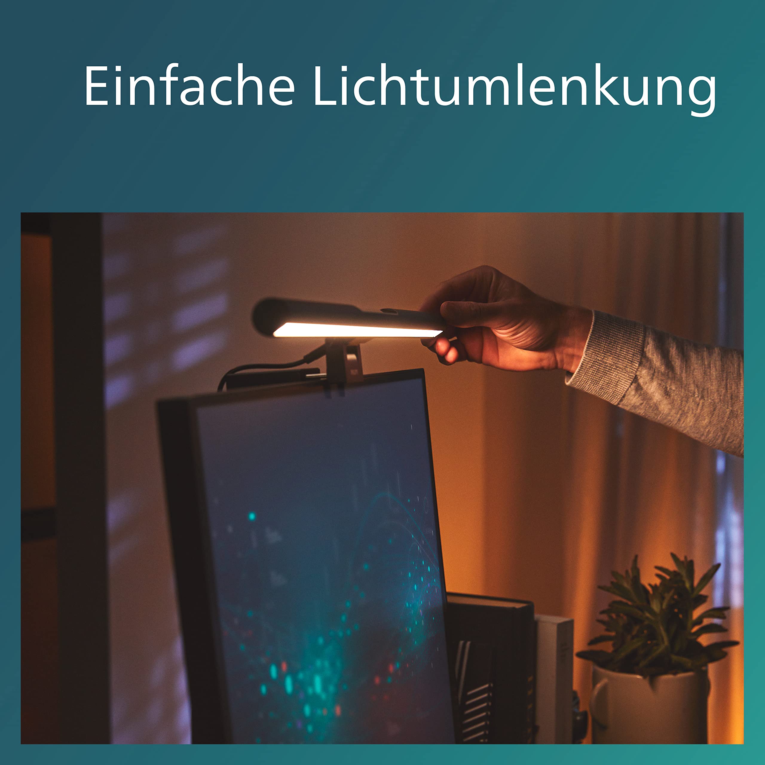Philips LED Lampka biurkowa DSK204, 4,5 W 150 lm, 3000-5000 K, biała, możliwość przyciemniania, USB