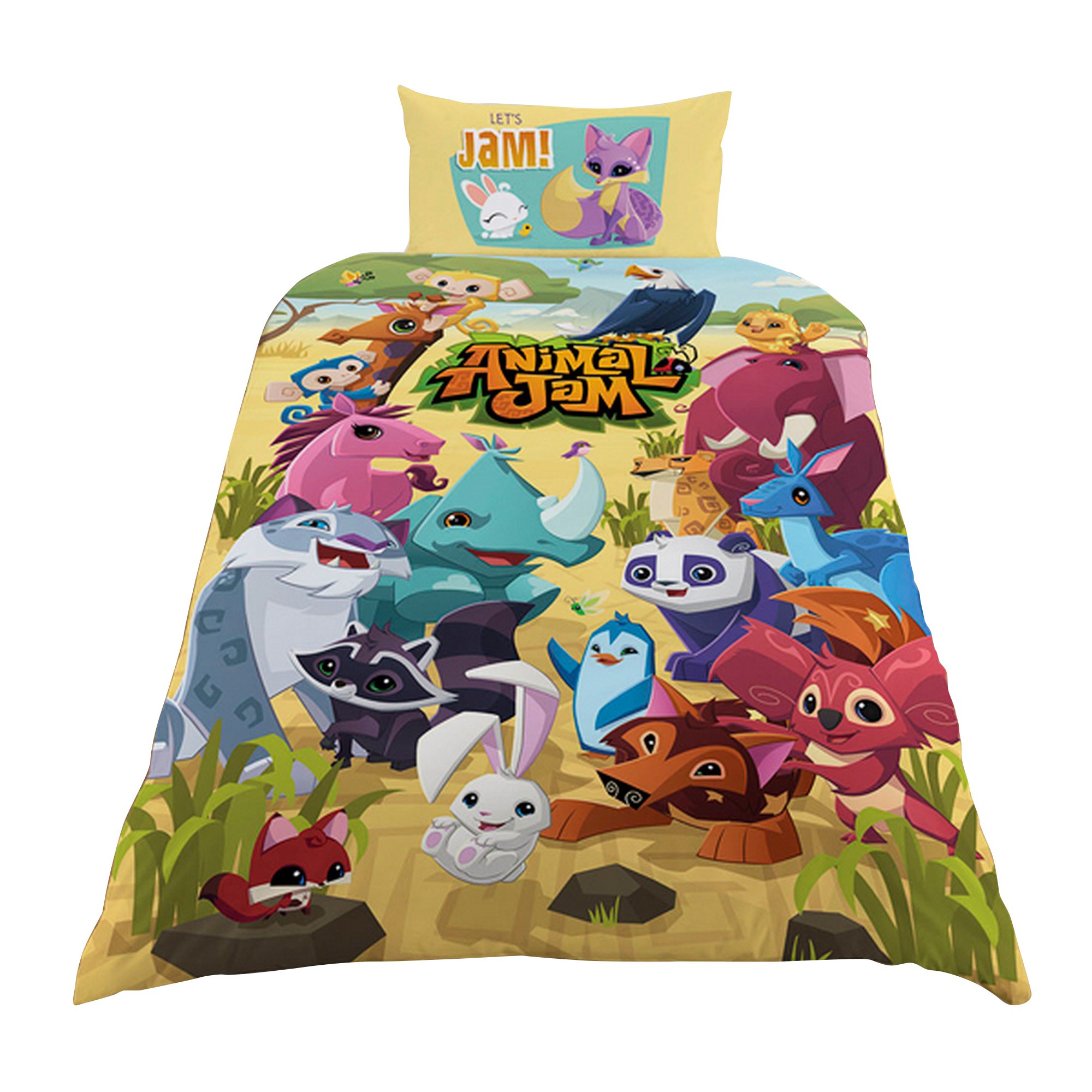 Animal Jam single Duvet Set, multicolour