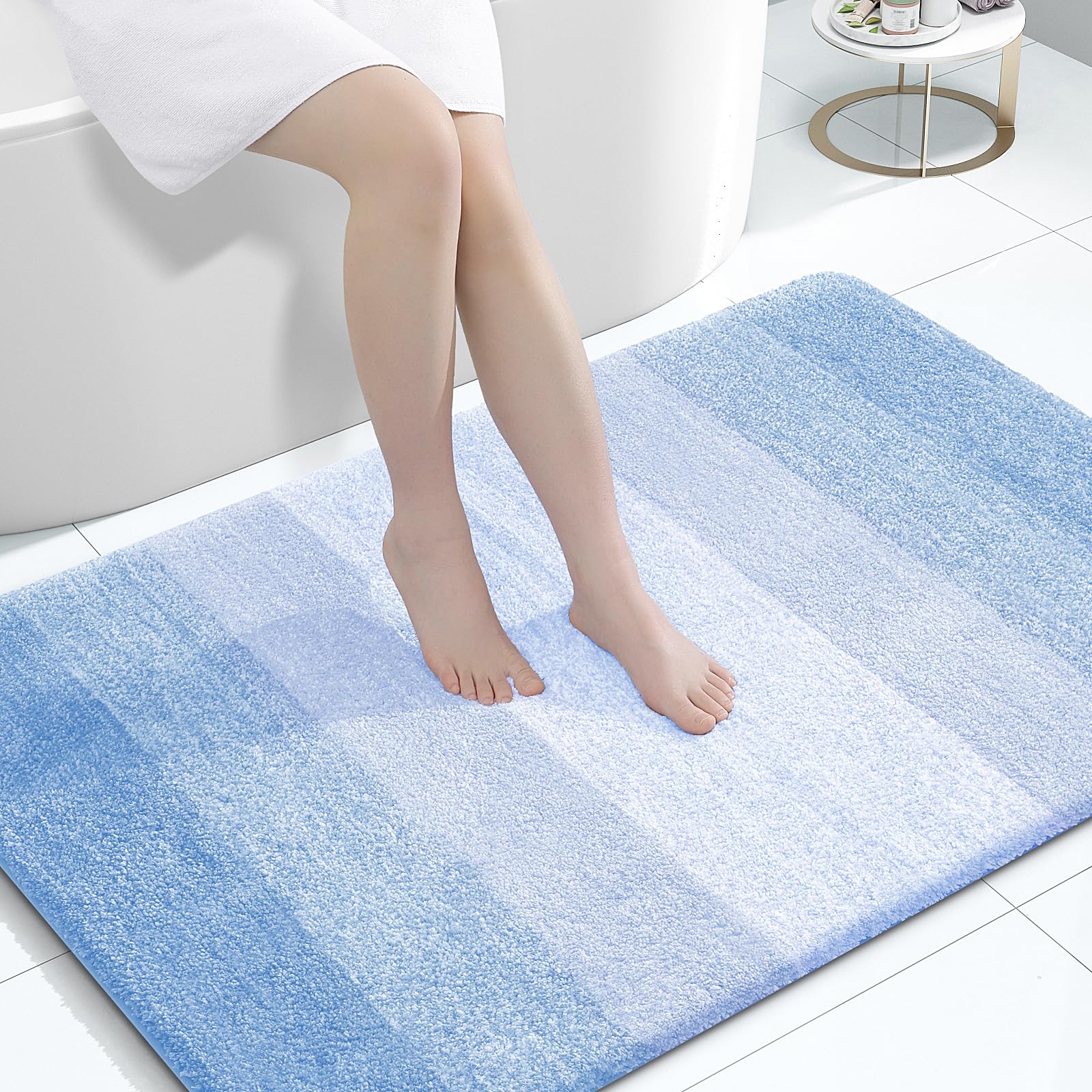 OLANLY Large Bathroom Rugs 44x32, Extra Soft Absorbent Microfiber Bath Rugs