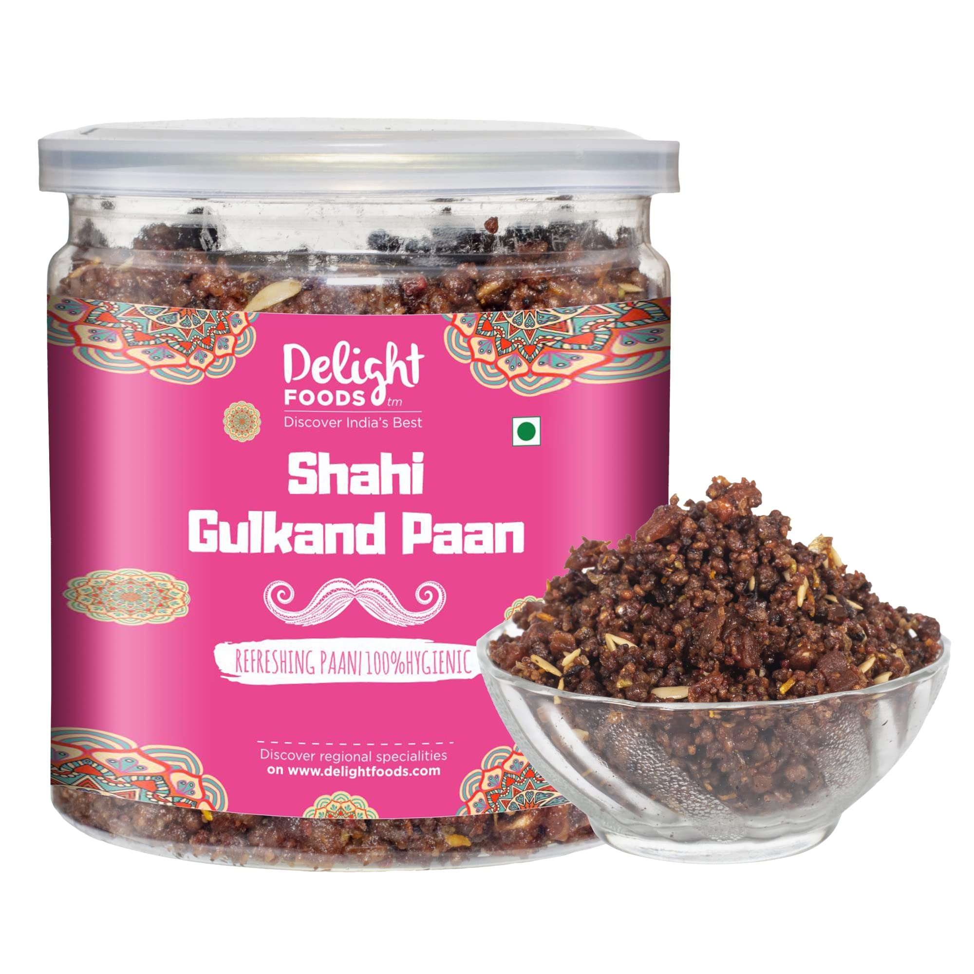 Delight Foods Gulkand Meetha Paan Mukhwas Mouth Freshener, 300grams | Without Supari |Sweet Paan Hygienically Packed Jar | Traditional Mukhwas (B0BVYYRQYD) Amazon Price History, Amazon Price Tracker