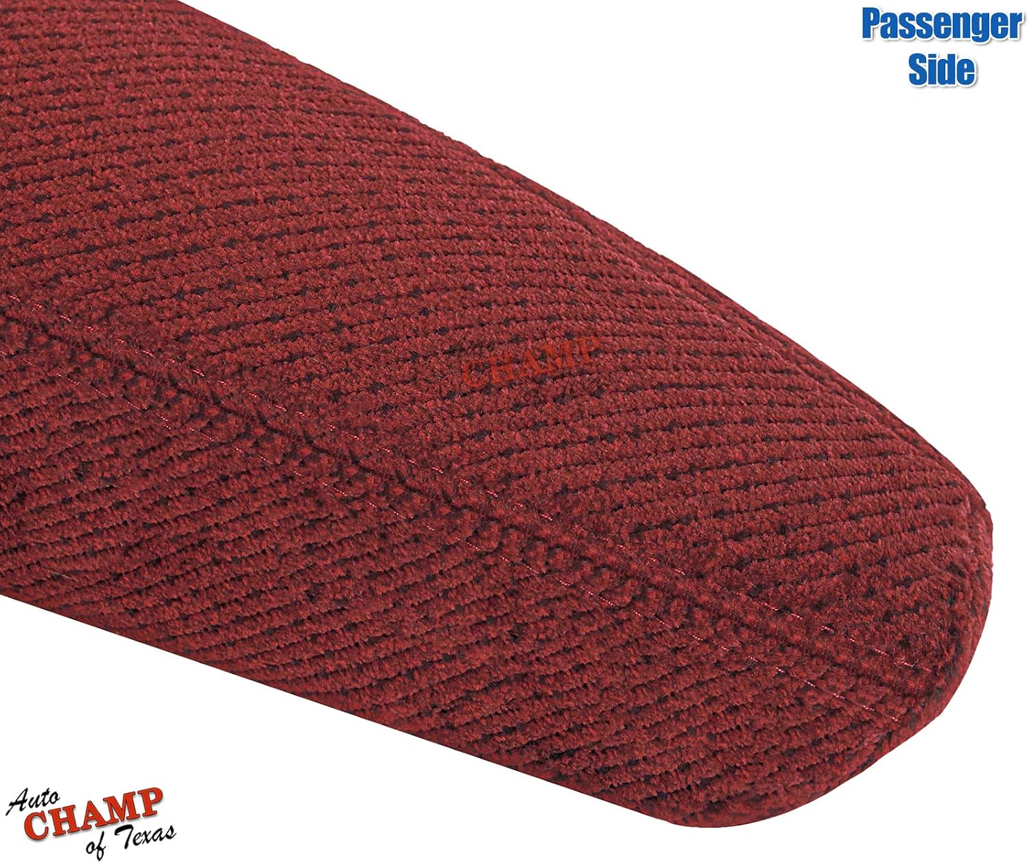 Compatible with 1995-1999 Chevy Silverado, Tahoe, Suburban & Yukon Passenger Side Cloth Armrest Cover Red