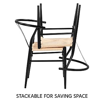 Amazon.com - Yaheetech Set of 4 Weave Chair Mid-Century