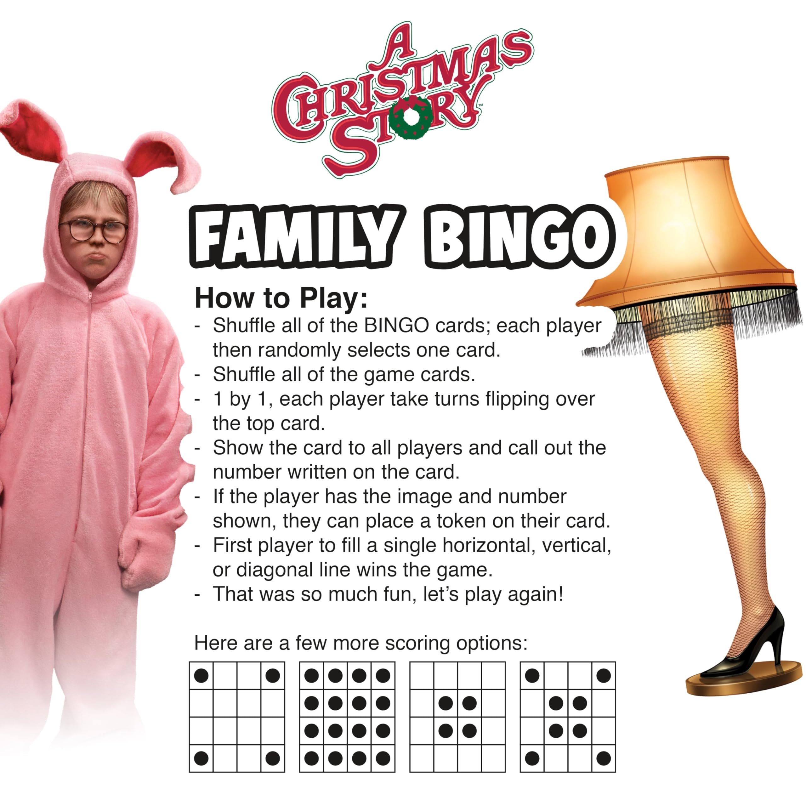 AQUARIUS - A Christmas Story Family Bingo Game - Image 3