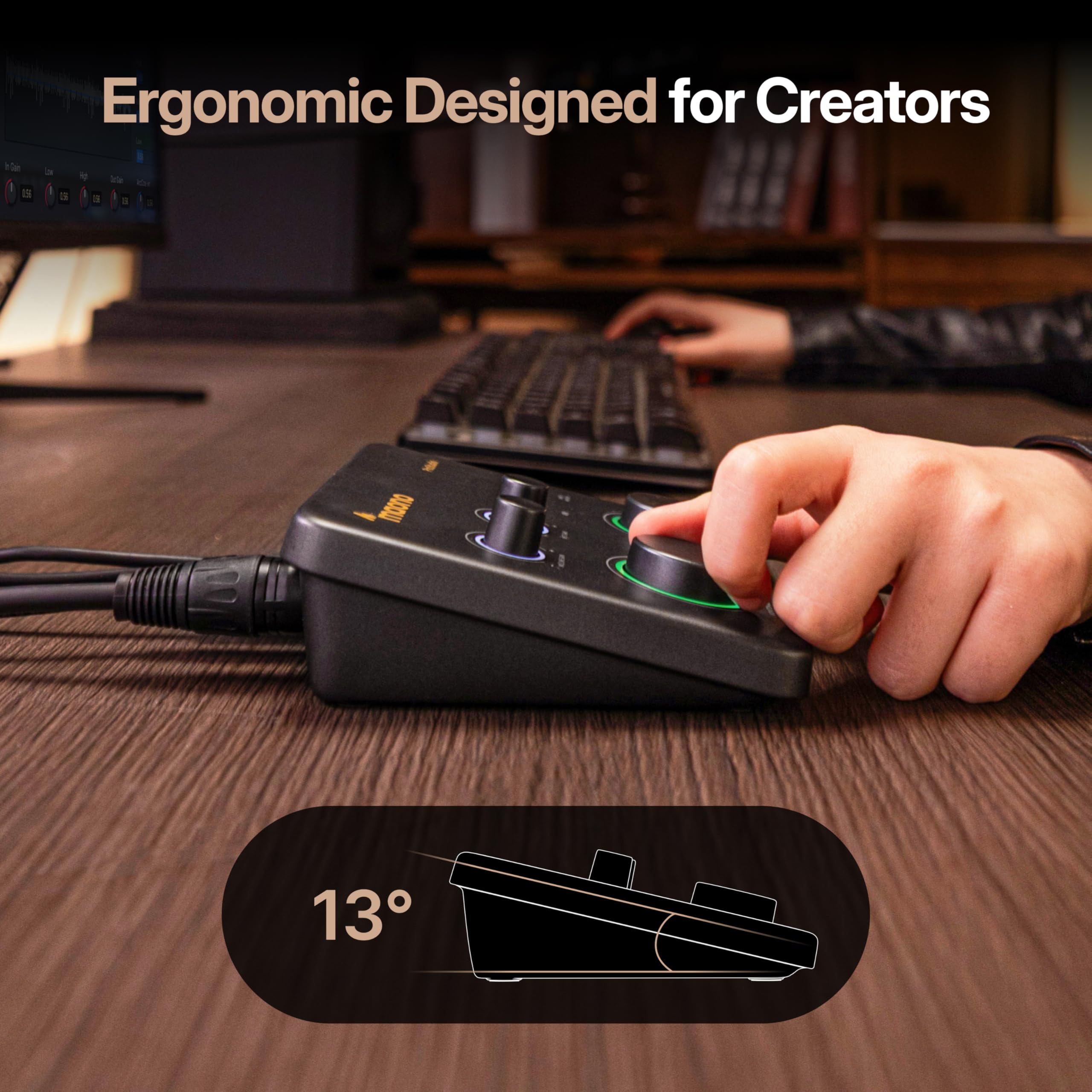 MAONO P1 Interfaccia Audio USB Ibrida 70dB Gain | | PC/Smartphone/iPad/Chitarra | Auto-Gain Loopback Muto ASIO Routing, Per Podcast Streaming Registrazione Mobile Content