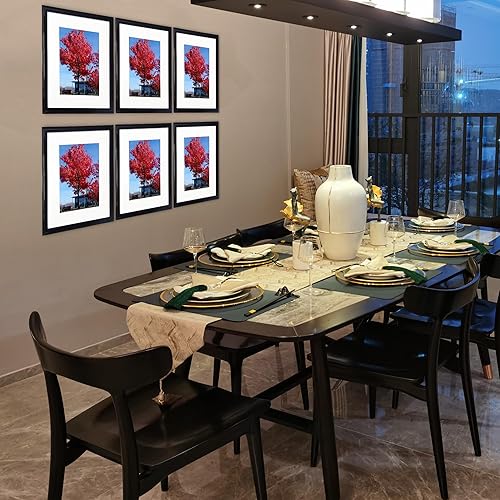 Miniatura 3 de Medog Juego de 6 portarretratos de 5 x 7, 4 x 6, color negro, 5 x 7, 4 x 6 pulgadas, collage de fotos de 5 x 7, 4 x 6 pulgadas, color negro (5 x 7