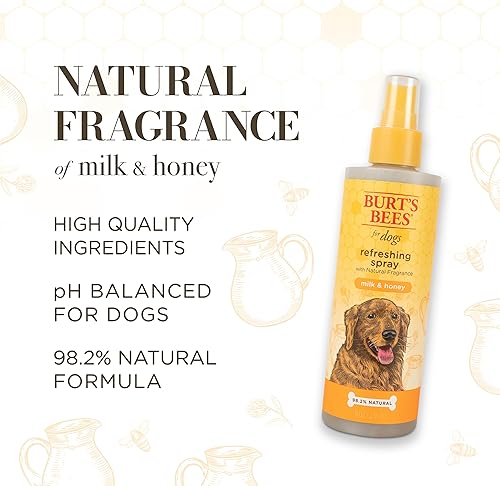 Miniatura 4 de Burt's Bees for Pets Spray refrescante con fragancia natural de pomelo desodorizante natural para perros, pH equilibrado para perros, sin sulfatos