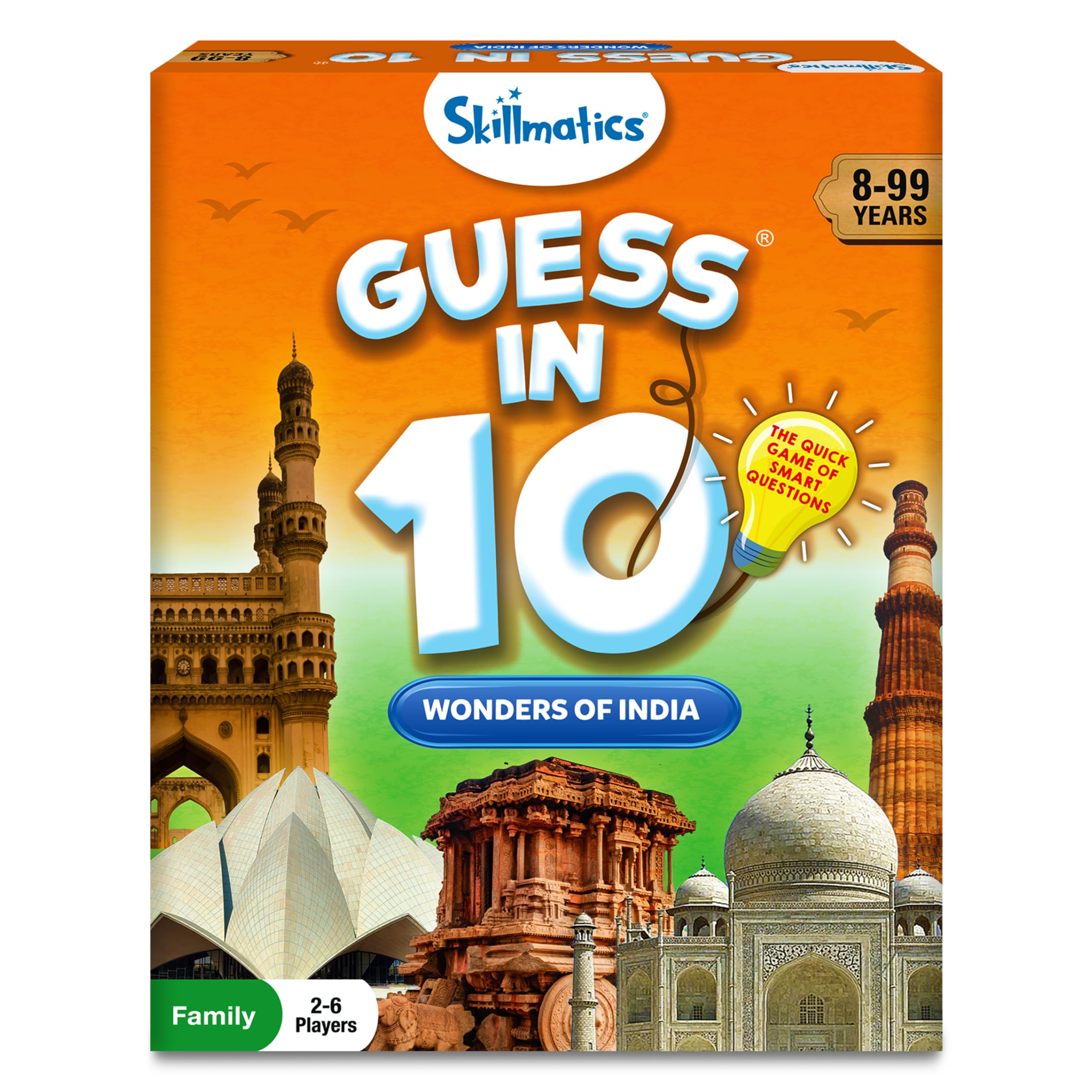 Skillmatics Card Game - Guess in 10 Wonders of India, Perfect for Boys, Girls, Kids, and Families Who Love, Educational Games, Board Games, Gifts for Ages 8, 9, 10 and Up (B0DDQBFT74) Amazon Price History, Amazon Price Tracker