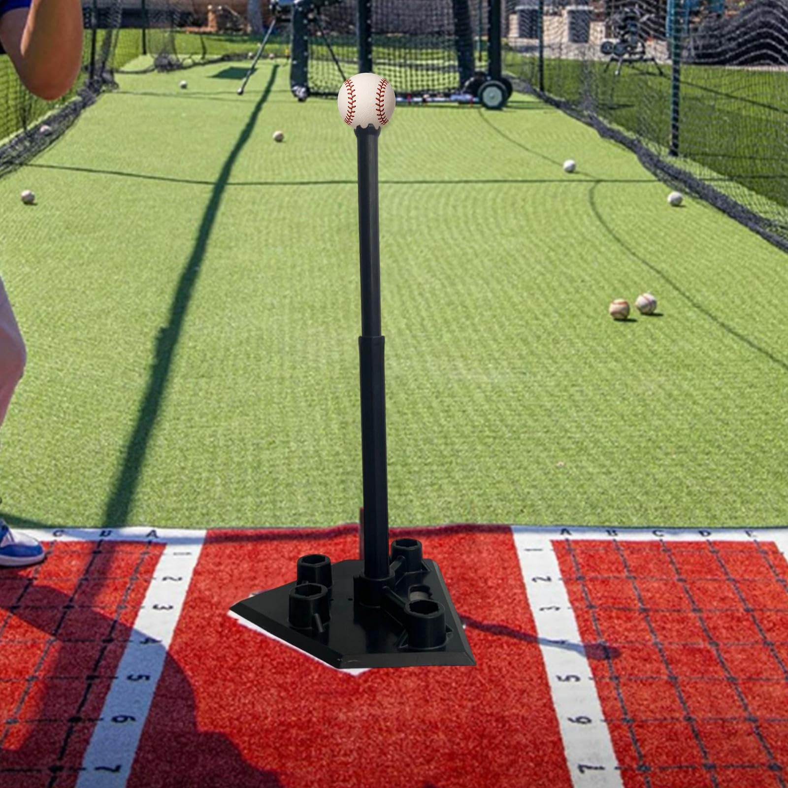 Baseball-Schlagständer, Softball-Schlagtraining, robuste Premium-Ausrüstung, 55-100 cm verstellbar, für Trainingscamps und Stadien